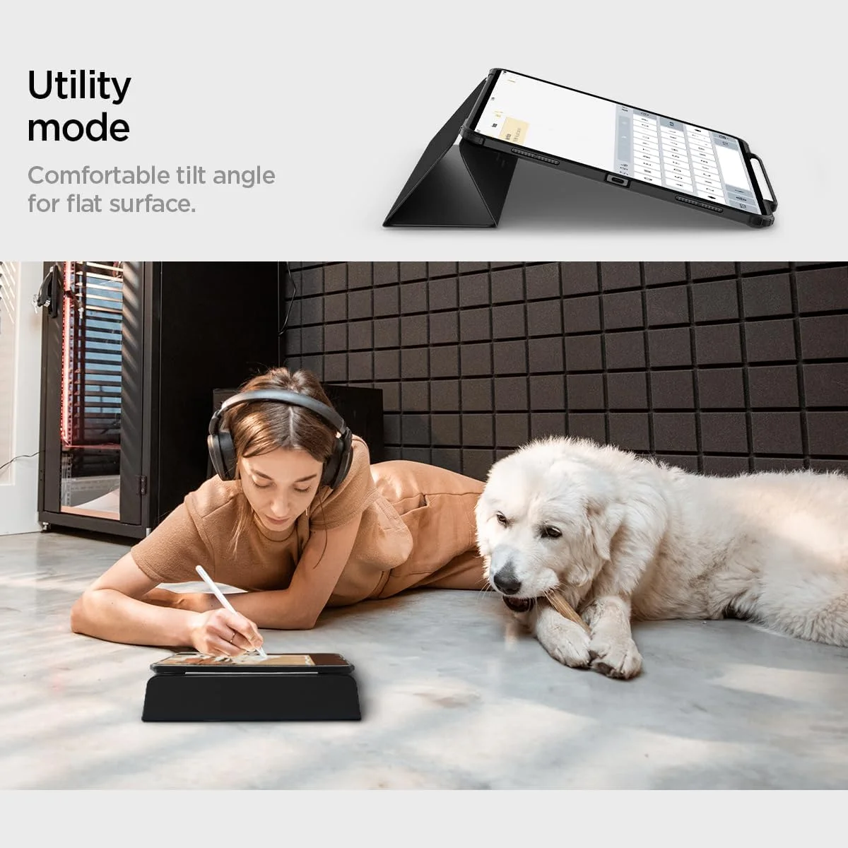 کاور محافظ آیپد پرو ۱۳ اینچ Spigen Ultra Hybrid Pro (مدل ۲۰۲۴) M4 با پشت شفاف و جای قلم - مشکی کاور محافظ آیپد پرو ۱۳ اینچ Spigen Ultra Hybrid Pro (مدل ۲۰۲۴) M4 با پشت شفاف و جای قلم - مشکی