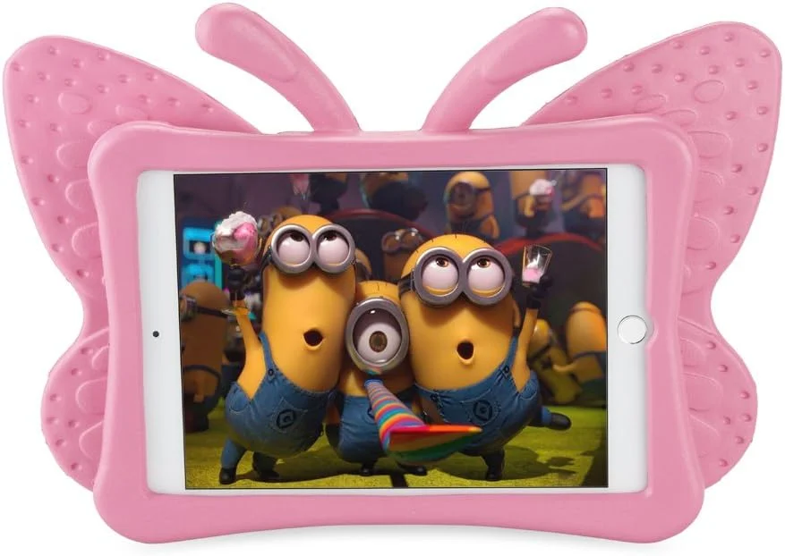 کاور آیپد مینی AWH مناسب کودکان، طراحی پروانه ای سبک و زیبا، ضد ضربه، ساخته شده از فوم نرم EVA، محافظ تبلت برای اپل آیپد مینی 1/2/3/4 - صورتی کاور آیپد مینی AWH مناسب کودکان، طراحی پروانه ای سبک و زیبا، ضد ضربه، ساخته شده از فوم نرم EVA، محافظ تبلت برای اپل آیپد مینی 1/2/3/4 - صورتی