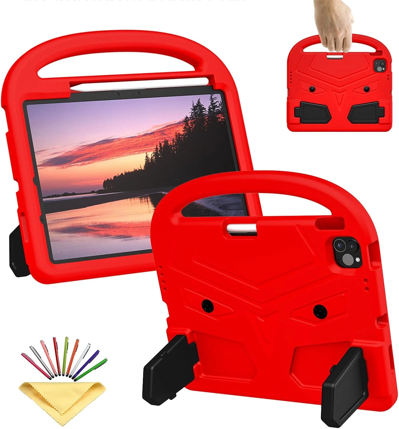 کیف کودکانه UUcovers مناسب برای آیپد ایر 11 اینچی M3 (2025) / M2 (2024) با جای قلم/دسته/پایه، سبک وزن، فوم EVA نرم، ضد ضربه، روکش تبلت پایه دار برای آیپد ایر 11 اینچی M3/M2، پرنده قرمز کیف کودکانه UUcovers مناسب برای آیپد ایر 11 اینچی M3 (2025) / M2 (2024) با جای قلم/دسته/پایه، سبک وزن، فوم EVA نرم، ضد ضربه، روکش تبلت پایه دار برای آیپد ایر 11 اینچی M3/M2، پرنده قرمز