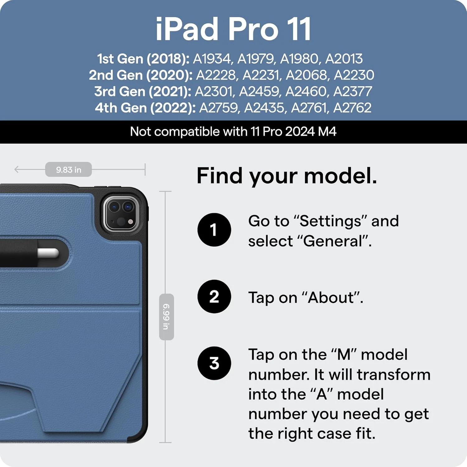 کاور محافظ آیپد پرو 11 اینچ ZUGU، کاور محافظ فوق العاده باریک طراحی شده برای آیپد پرو 11 اینچی (نسل 4، 2022) / (نسل 3، 2021) / (نسل 2، 2020) با استند مغناطیسی مناسب - مشکی کاور محافظ آیپد پرو 11 اینچ ZUGU، کاور محافظ فوق العاده باریک طراحی شده برای آیپد پرو 11 اینچی (نسل 4، 2022) / (نسل 3، 2021) / (نسل 2، 2020) با استند مغناطیسی مناسب - مشکی