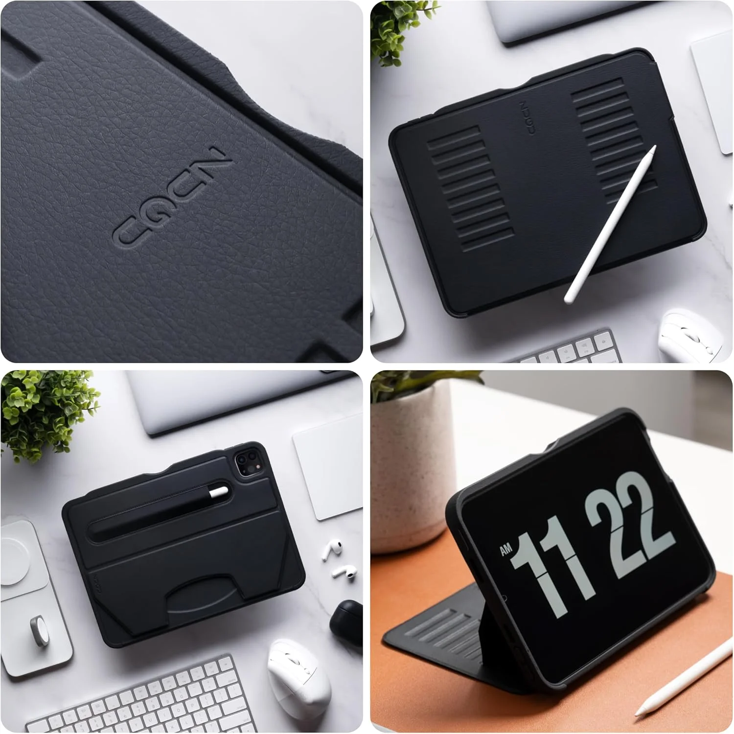 کاور محافظ آیپد پرو 11 اینچ ZUGU، کاور محافظ فوق العاده باریک طراحی شده برای آیپد پرو 11 اینچی (نسل 4، 2022) / (نسل 3، 2021) / (نسل 2، 2020) با استند مغناطیسی مناسب - مشکی کاور محافظ آیپد پرو 11 اینچ ZUGU، کاور محافظ فوق العاده باریک طراحی شده برای آیپد پرو 11 اینچی (نسل 4، 2022) / (نسل 3، 2021) / (نسل 2، 2020) با استند مغناطیسی مناسب - مشکی