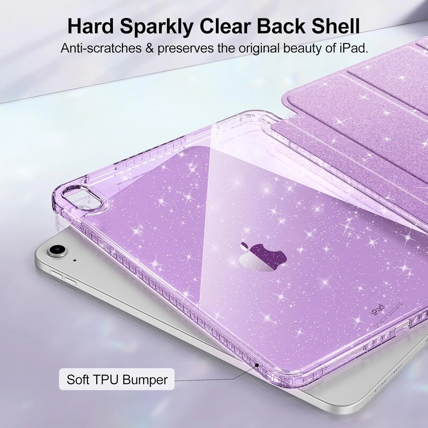 کاور اکلیلی Fintie برای آیپد نسل 11/10 (تراشه A16 سال 2025/2022) با جای قلم - کاور محافظ نازک شفاف، ضد ضربه و پشت شفاف اکلیلی برای دختران/کودکان، بنفش کاور اکلیلی Fintie برای آیپد نسل 11/10 (تراشه A16 سال 2025/2022) با جای قلم - کاور محافظ نازک شفاف، ضد ضربه و پشت شفاف اکلیلی برای دختران/کودکان، بنفش
