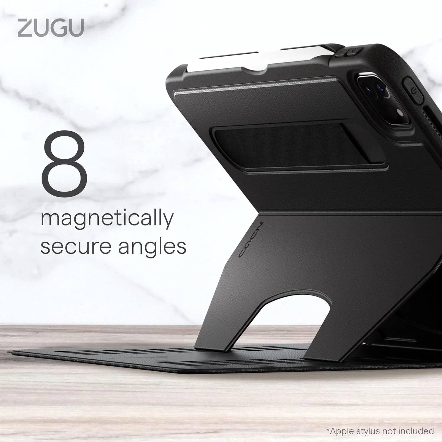 کاور محافظ آیپد پرو 11 اینچ ZUGU، کاور محافظ فوق العاده باریک طراحی شده برای آیپد پرو 11 اینچی (نسل 4، 2022) / (نسل 3، 2021) / (نسل 2، 2020) با استند مغناطیسی مناسب - مشکی کاور محافظ آیپد پرو 11 اینچ ZUGU، کاور محافظ فوق العاده باریک طراحی شده برای آیپد پرو 11 اینچی (نسل 4، 2022) / (نسل 3، 2021) / (نسل 2، 2020) با استند مغناطیسی مناسب - مشکی