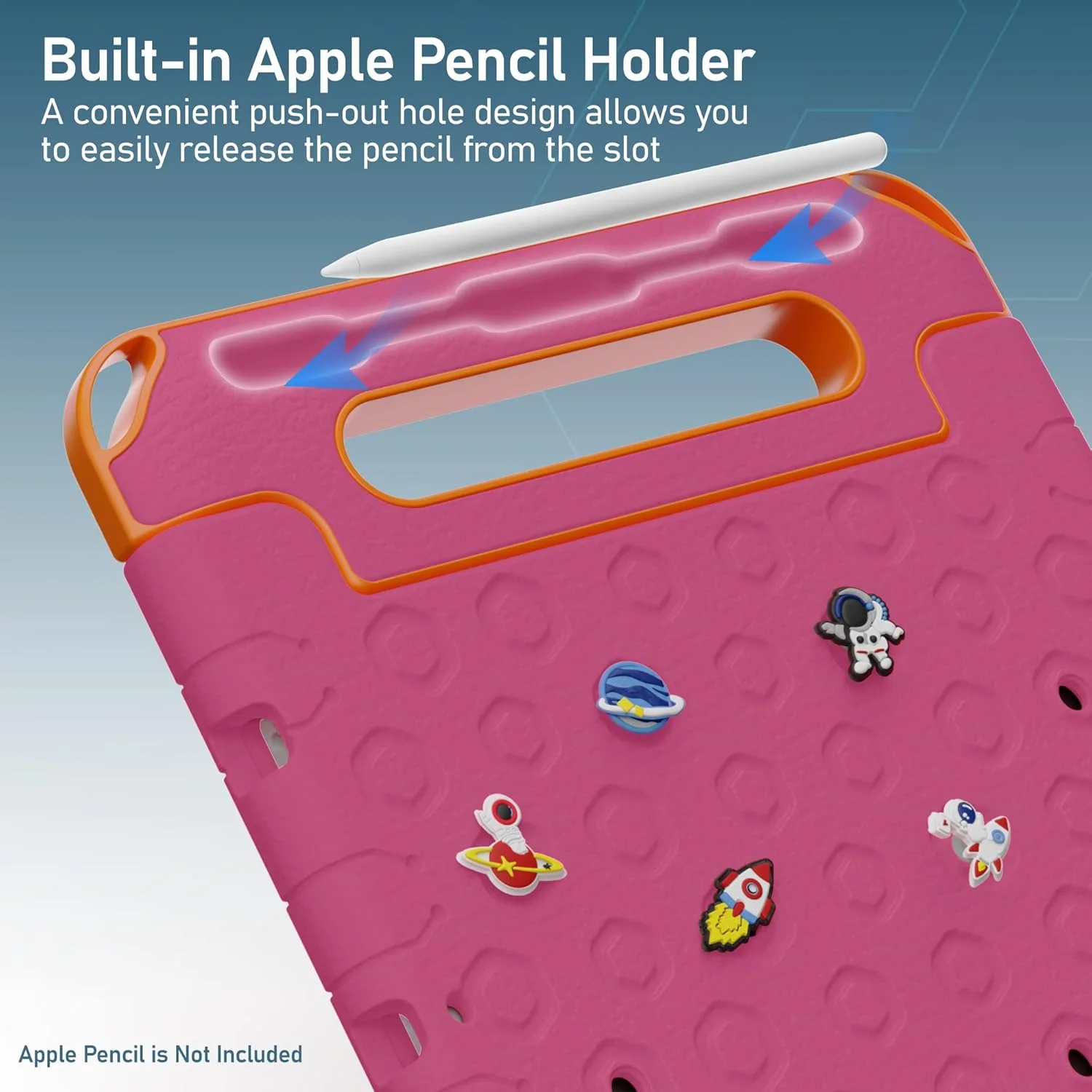 کاور محافظ کودکانه مقاوم Moxedo، ساخته شده از EVA سیلیکونی، ضد ضربه، با طرح کارتونی سه بعدی DIY به همراه جای مداد، استند و دسته، سازگار با آیپد 2021 (نسل نهم) 10.2 اینچی اپل (صورتی گل رز) کاور محافظ کودکانه مقاوم Moxedo، ساخته شده از EVA سیلیکونی، ضد ضربه، با طرح کارتونی سه بعدی DIY به همراه جای مداد، استند و دسته، سازگار با آیپد 2021 (نسل نهم) 10.2 اینچی اپل (صورتی گل رز)