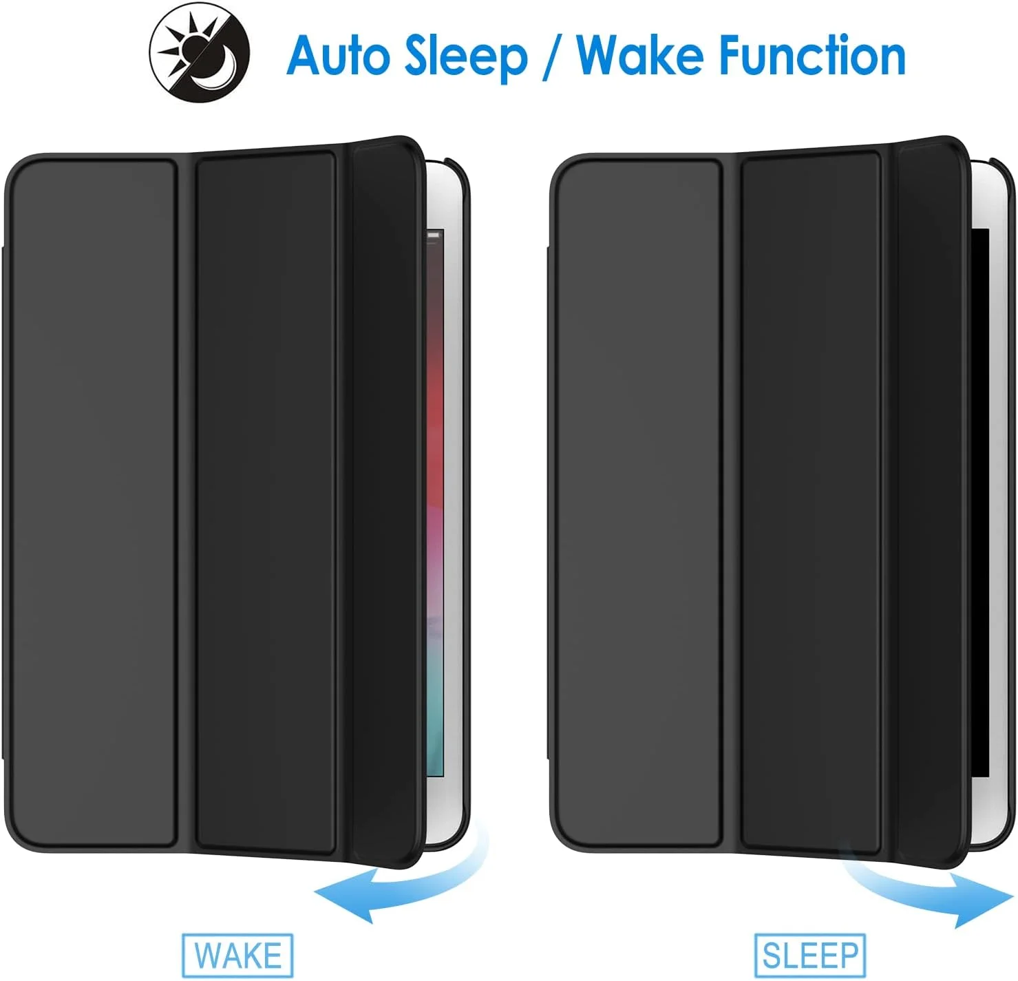 کاور JETech برای آیپد مینی 4، کاور هوشمند با قابلیت خواب/بیدار شدن خودکار (مشکی) کاور JETech برای آیپد مینی 4، کاور هوشمند با قابلیت خواب/بیدار شدن خودکار (مشکی)