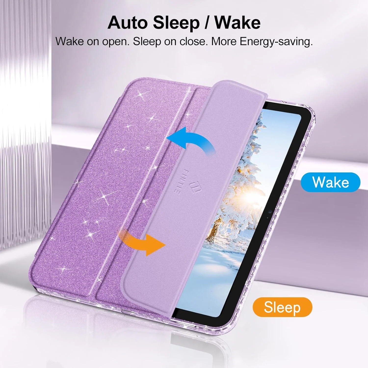 کاور اکلیلی Fintie برای آیپد نسل 11/10 (تراشه A16 سال 2025/2022) با جای قلم - کاور محافظ نازک شفاف، ضد ضربه و پشت شفاف اکلیلی برای دختران/کودکان، بنفش کاور اکلیلی Fintie برای آیپد نسل 11/10 (تراشه A16 سال 2025/2022) با جای قلم - کاور محافظ نازک شفاف، ضد ضربه و پشت شفاف اکلیلی برای دختران/کودکان، بنفش