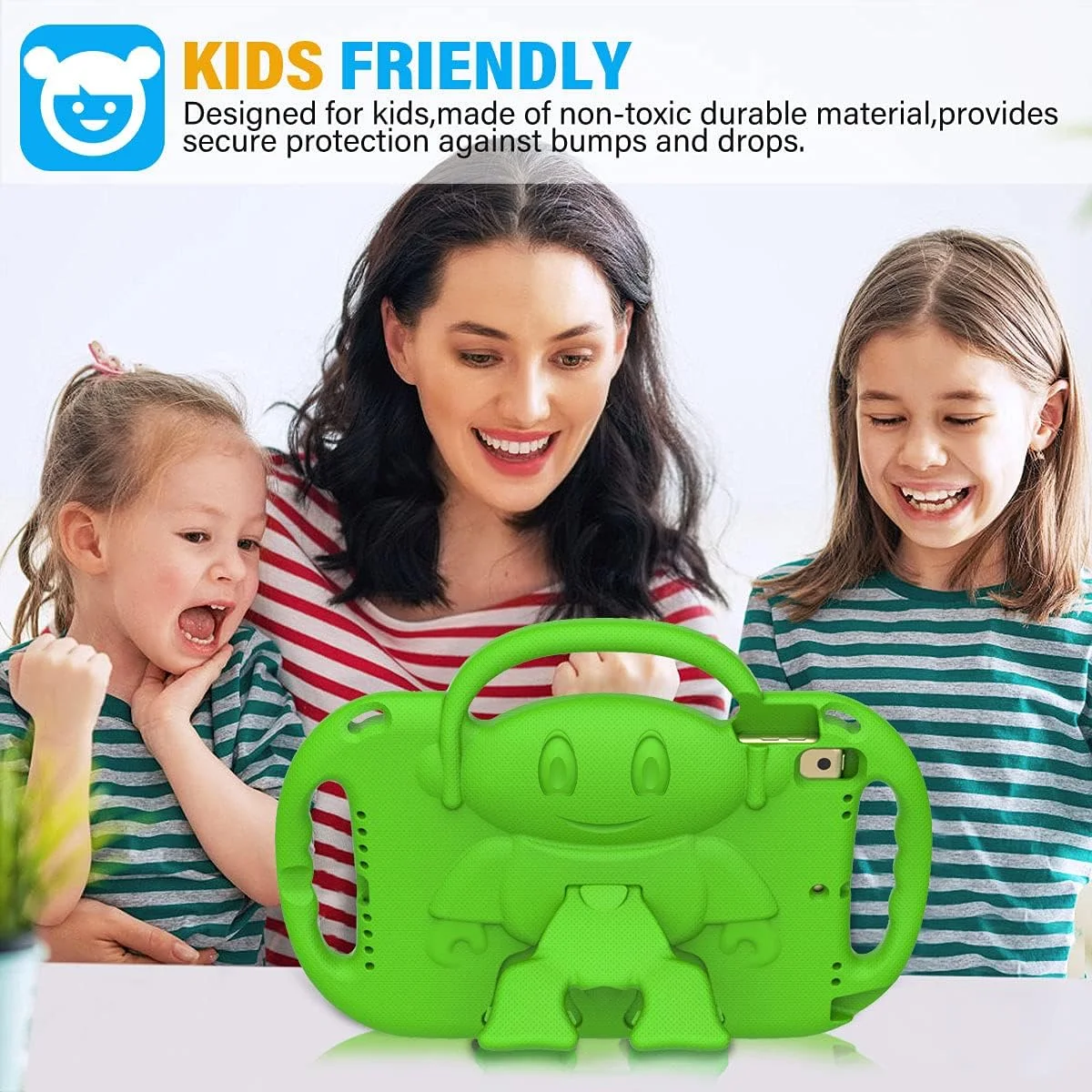 کیف محافظ کودکانه SUPLIK برای آیپد نسل 9/8/7 (10.2 اینچ، 2021/2020/2019)، کیف محافظ آیپد 10.2 اینچی با بند شانه ای، دسته و استند برای اپل آیپد نسل 7/8/9، سبز کیف محافظ کودکانه SUPLIK برای آیپد نسل 9/8/7 (10.2 اینچ، 2021/2020/2019)، کیف محافظ آیپد 10.2 اینچی با بند شانه ای، دسته و استند برای اپل آیپد نسل 7/8/9، سبز