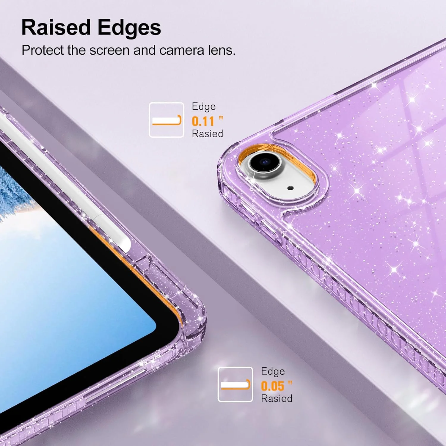 کاور اکلیلی Fintie برای آیپد نسل 11/10 (تراشه A16 سال 2025/2022) با جای قلم - کاور محافظ نازک شفاف، ضد ضربه و پشت شفاف اکلیلی برای دختران/کودکان، بنفش کاور اکلیلی Fintie برای آیپد نسل 11/10 (تراشه A16 سال 2025/2022) با جای قلم - کاور محافظ نازک شفاف، ضد ضربه و پشت شفاف اکلیلی برای دختران/کودکان، بنفش