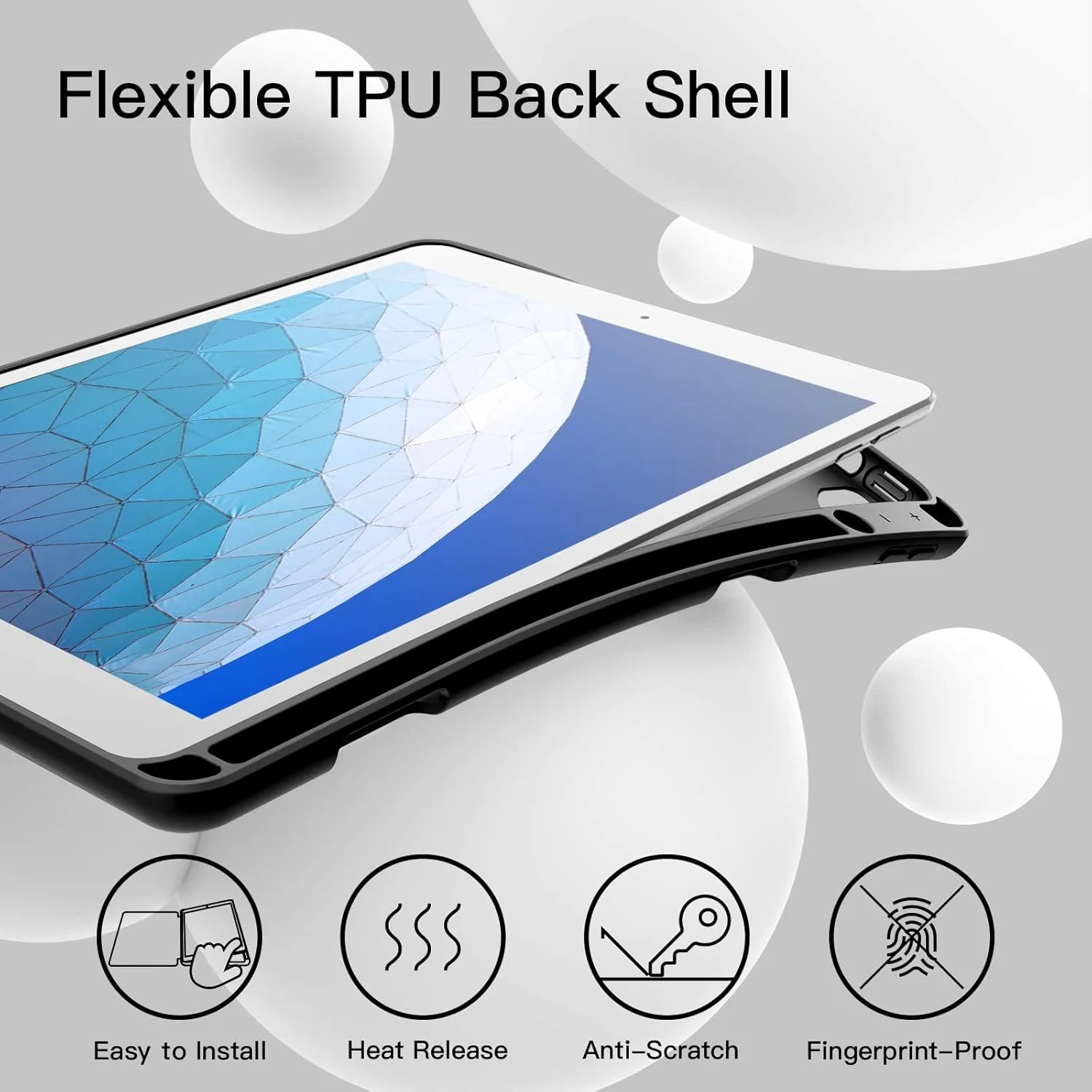 کاور JETech برای آیپد ایر 3 (10.5 اینچی 2019، نسل سوم) و آیپد پرو 10.5 با جای قلم، کاور باریک تبلت با پشت TPU نرم، قابلیت بیدار/خواب خودکار (مشکی) کاور JETech برای آیپد ایر 3 (10.5 اینچی 2019، نسل سوم) و آیپد پرو 10.5 با جای قلم، کاور باریک تبلت با پشت TPU نرم، قابلیت بیدار/خواب خودکار (مشکی)