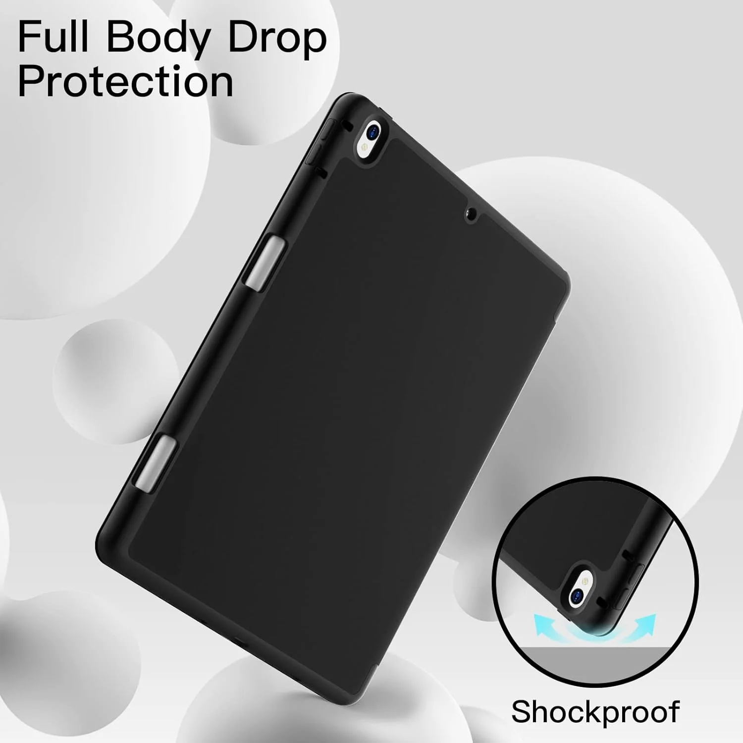 کاور JETech برای آیپد ایر 3 (10.5 اینچی 2019، نسل سوم) و آیپد پرو 10.5 با جای قلم، کاور باریک تبلت با پشت TPU نرم، قابلیت بیدار/خواب خودکار (مشکی) کاور JETech برای آیپد ایر 3 (10.5 اینچی 2019، نسل سوم) و آیپد پرو 10.5 با جای قلم، کاور باریک تبلت با پشت TPU نرم، قابلیت بیدار/خواب خودکار (مشکی)