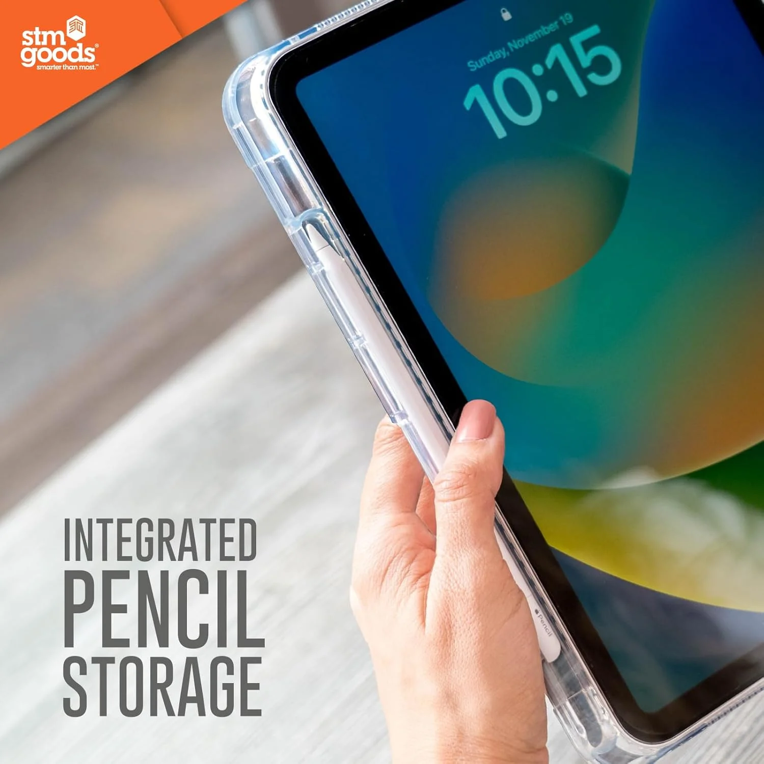 STM Opp Case for Apple iPad Air 11" M2 (iPadPro 11 Gen 4-1 / iPadAir 10.9 Gen 5/4| Slim Light Protective Cover, Anti-Scratch Transparent Back, w/Apple Pencil Storage, Auto Sleep/Wake - Pink STM Opp Case for Apple iPad Air 11" M2 (iPadPro 11 Gen 4-1 / iPadAir 10.9 Gen 5/4| Slim Light Protective Cover, Anti-Scratch Transparent Back, w/Apple Pencil Storage, Auto Sleep/Wake - Pink