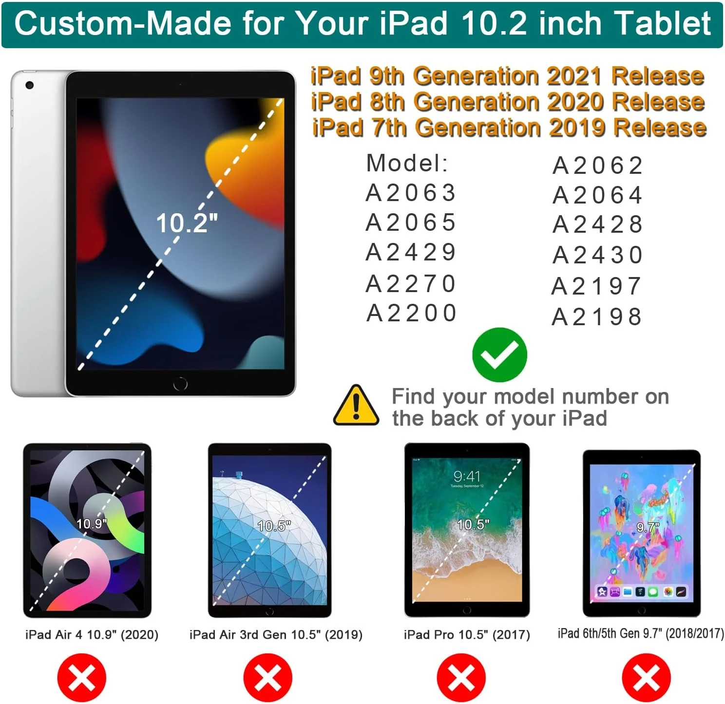 کیف محافظ کودکانه DICEKOO برای آیپد نسل 9/8/7 اینچ 10.2 اینچی مدل 2021/2020/2019، با محافظ صفحه نمایش داخلی، دسته ضد ضربه و پایه، کاور کودکانه برای اپل آیپد 10.2 اینچی - قرمز