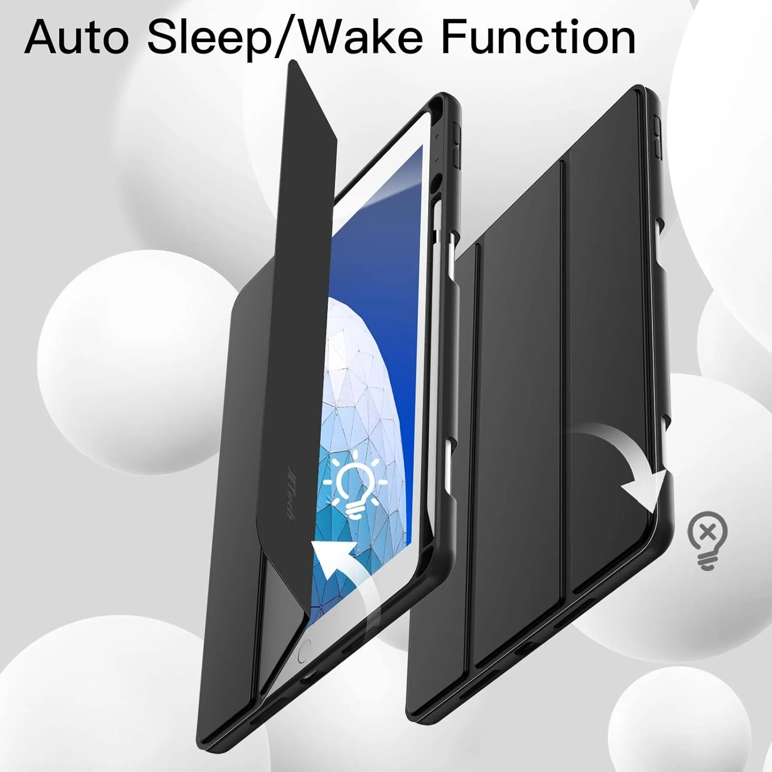 کاور JETech برای آیپد ایر 3 (10.5 اینچی 2019، نسل سوم) و آیپد پرو 10.5 با جای قلم، کاور باریک تبلت با پشت TPU نرم، قابلیت بیدار/خواب خودکار (مشکی) کاور JETech برای آیپد ایر 3 (10.5 اینچی 2019، نسل سوم) و آیپد پرو 10.5 با جای قلم، کاور باریک تبلت با پشت TPU نرم، قابلیت بیدار/خواب خودکار (مشکی)