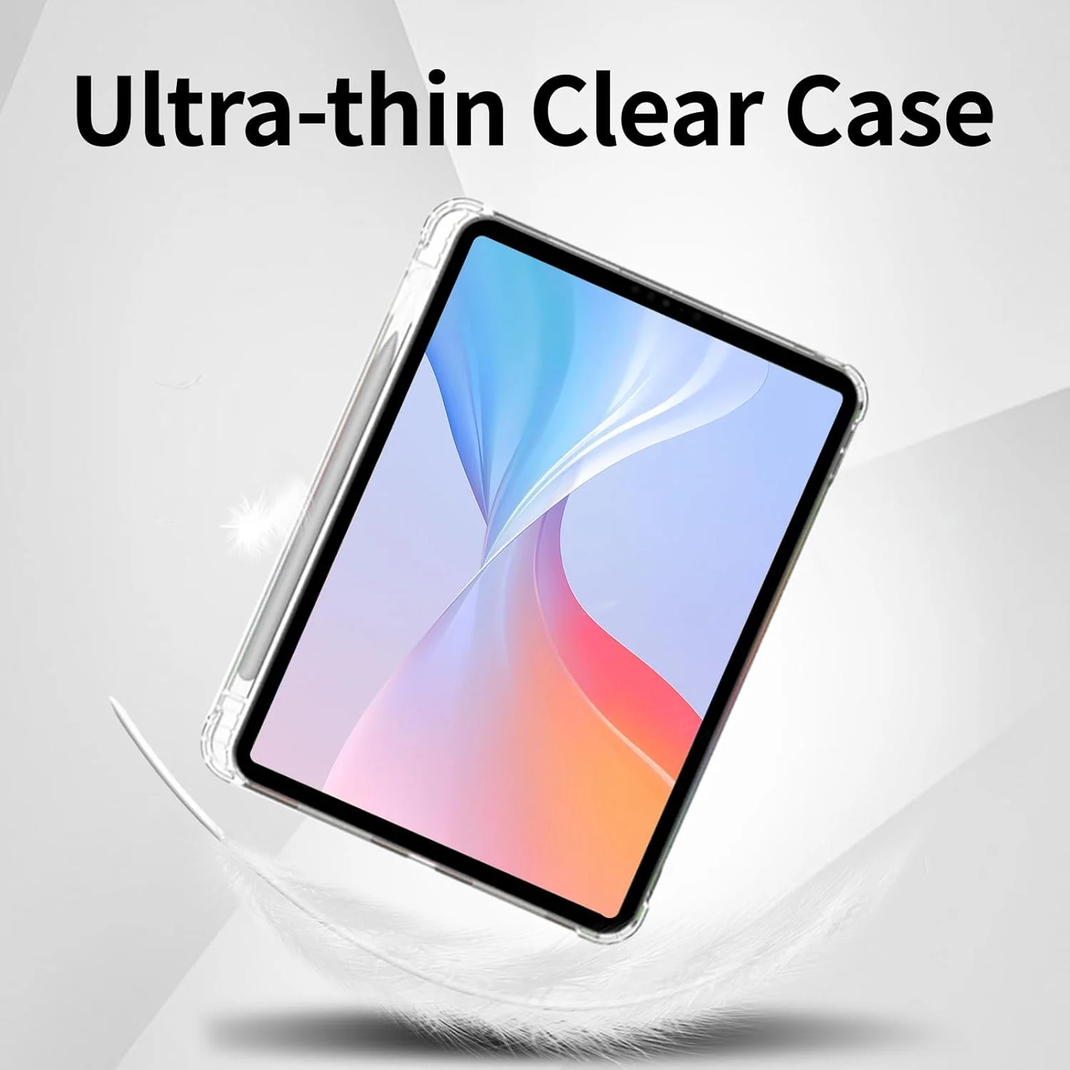 کاور شفاف Lukione سازگار با آیپد ایر 11 اینچی M2 (2024) با جای قلم، ضد زردی، ضد ضربه، باریک، پوشش پشتی تبلت با سپر TPU نرم کاور شفاف Lukione سازگار با آیپد ایر 11 اینچی M2 (2024) با جای قلم، ضد زردی، ضد ضربه، باریک، پوشش پشتی تبلت با سپر TPU نرم