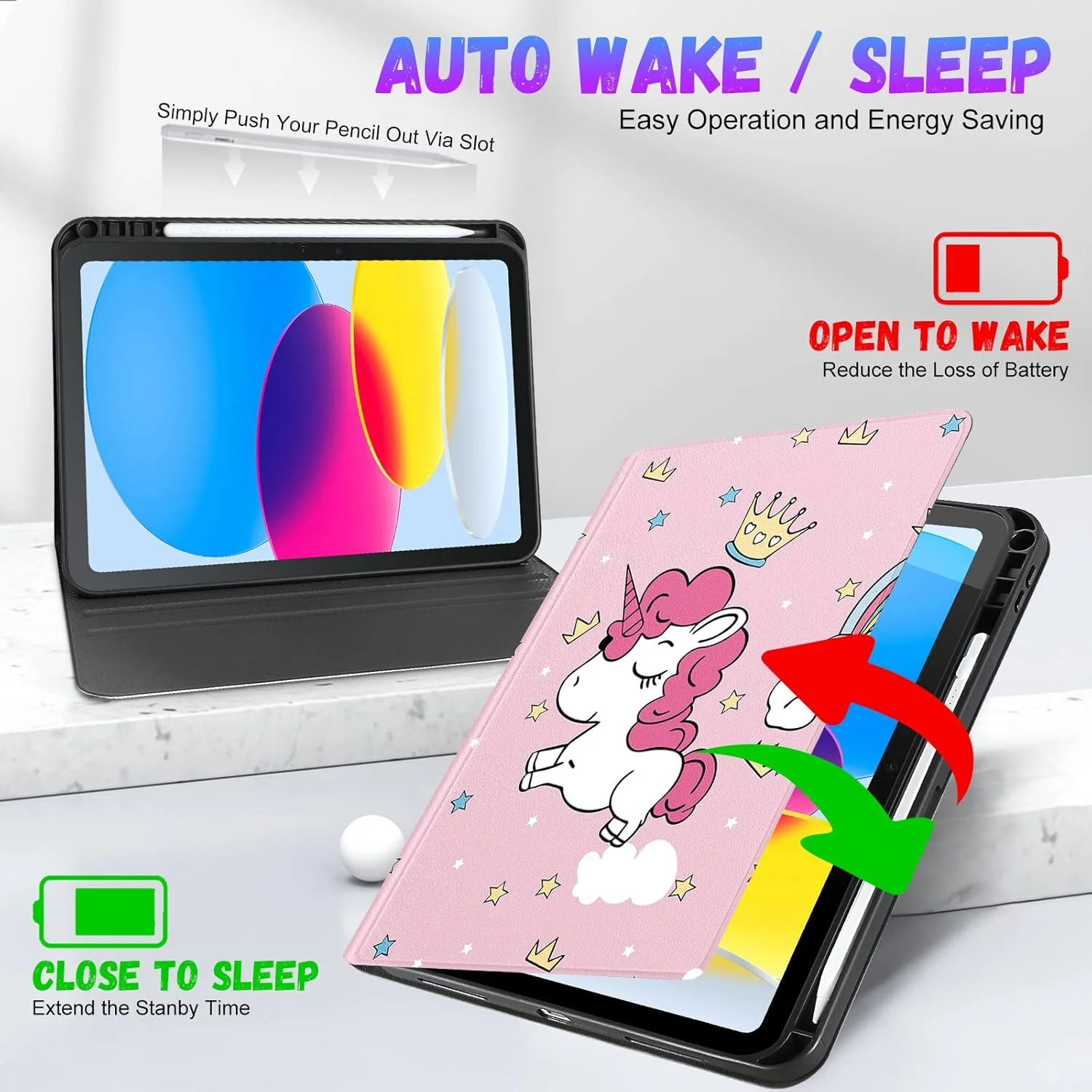 کاور آیپد نسل 10 مدل Uppuppy مناسب آیپد 10.9 اینچی، مناسب آیپد 11 (A16) 2025 دخترانه، کاور فانتزی تبلت با جای مداد، طرح کارتونی دخترانه و جذاب برای اپل 10/11 کاور آیپد نسل 10 مدل Uppuppy مناسب آیپد 10.9 اینچی، مناسب آیپد 11 (A16) 2025 دخترانه، کاور فانتزی تبلت با جای مداد، طرح کارتونی دخترانه و جذاب برای اپل 10/11