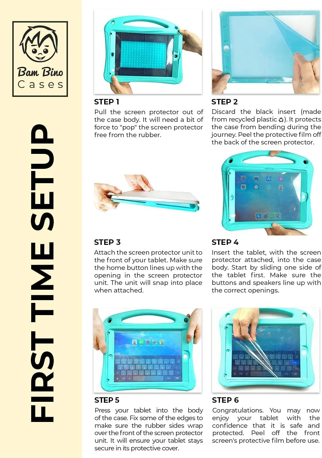 کیف محافظ کودکانه فضانورد Bam Bino Space Suit مناسب برای آیپد پرو 13 M4 و آیپد ایر 13 M2/M3 (2024/2025) با محافظ صفحه نمایش داخلی، دسته، استند، جای مداد و بند شانه (سبز) کیف محافظ کودکانه فضانورد Bam Bino Space Suit مناسب برای آیپد پرو 13 M4 و آیپد ایر 13 M2/M3 (2024/2025) با محافظ صفحه نمایش داخلی، دسته، استند، جای مداد و بند شانه (سبز)