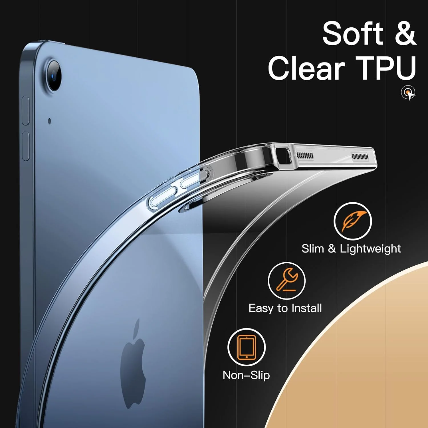 کاور ژله ای شفاف JETech مناسب برای آیپد (A16) نسل 11/10 (2025/2022)، کاور باریک و ضد ضربه تبلت (شفاف) کاور ژله ای شفاف JETech مناسب برای آیپد (A16) نسل 11/10 (2025/2022)، کاور باریک و ضد ضربه تبلت (شفاف)