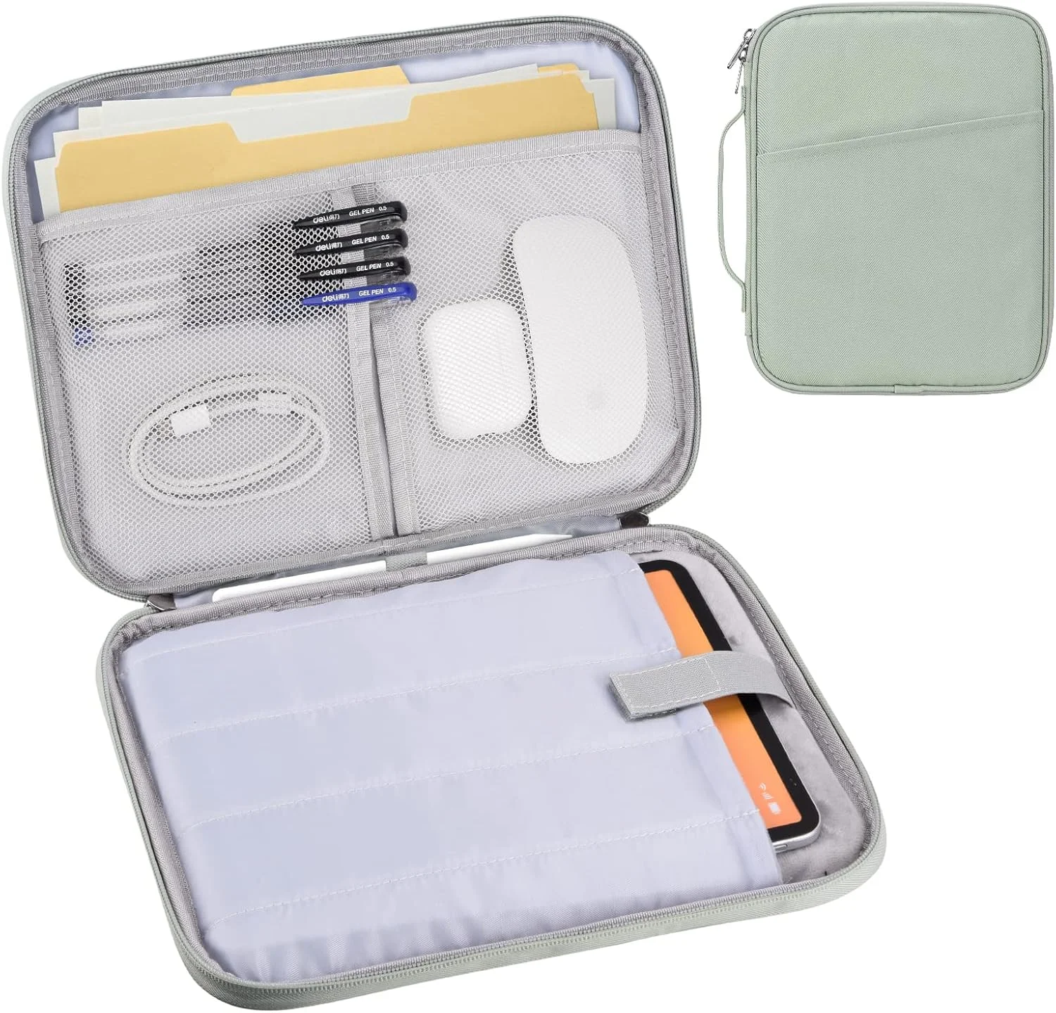 کیف محافظ آیپد پرو 12.9 اینچی Cayeelu، کیف پددار برای آیپد پرو 13 اینچی (M4)، آیپد ایر 13 اینچی (M2)، سرفیس پرو 9/8، گلکسی تب S8+/S9+ 12.4 اینچی (سبز نعنایی - 12.9) کیف محافظ آیپد پرو 12.9 اینچی Cayeelu، کیف پددار برای آیپد پرو 13 اینچی (M4)، آیپد ایر 13 اینچی (M2)، سرفیس پرو 9/8، گلکسی تب S8+/S9+ 12.4 اینچی (سبز نعنایی - 12.9)