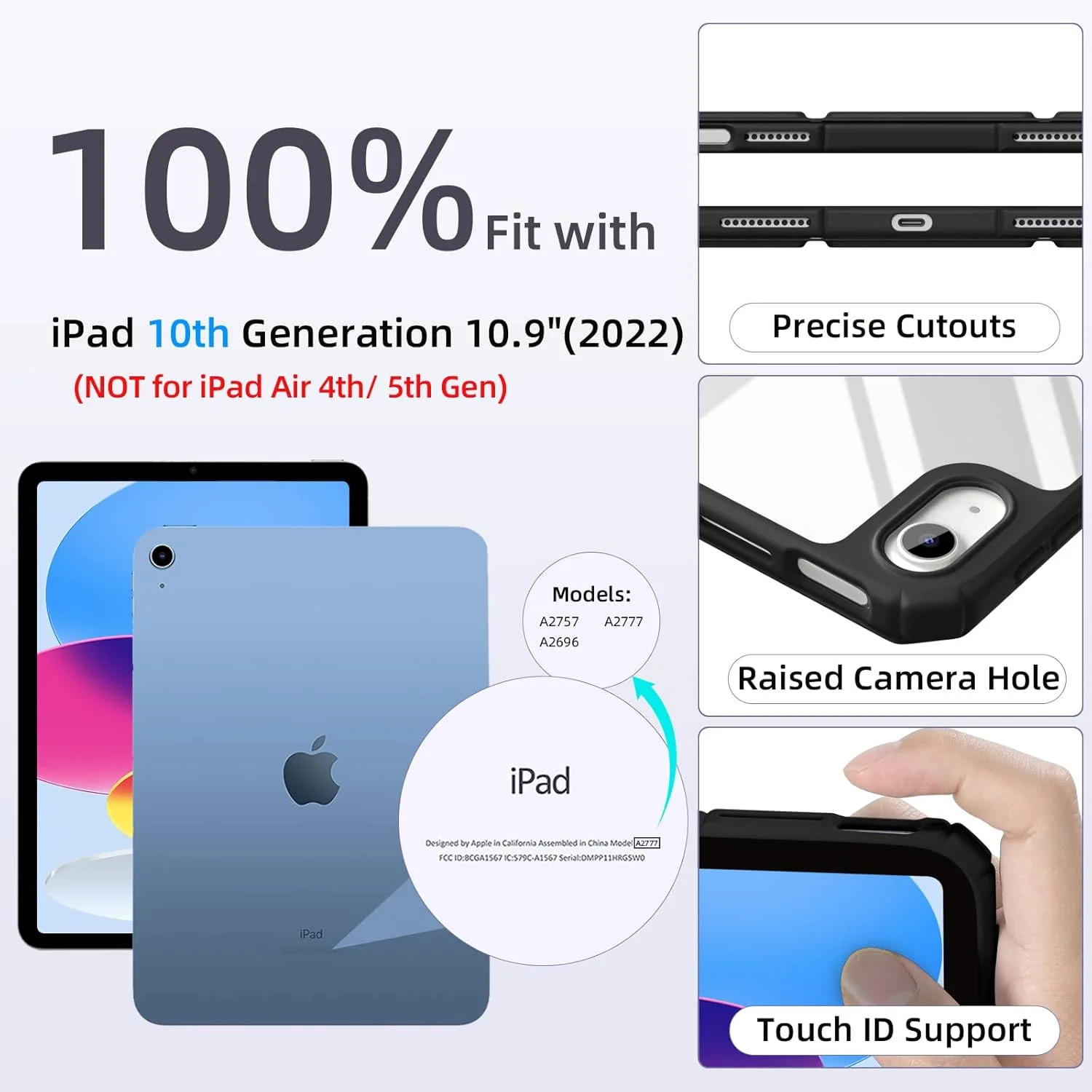 کاور آیپد نسل 10 مستن، سازگار با آیپد 10.9 اینچی، دارای جای قلم، قاب پشتی شفاف، قابلیت بیدار شدن/به خواب رفتن خودکار، کاور باریک ضد ضربه برای آیپد 10.9 اینچی نسل 10 سال 2022، مشکی کاور آیپد نسل 10 مستن، سازگار با آیپد 10.9 اینچی، دارای جای قلم، قاب پشتی شفاف، قابلیت بیدار شدن/به خواب رفتن خودکار، کاور باریک ضد ضربه برای آیپد 10.9 اینچی نسل 10 سال 2022، مشکی