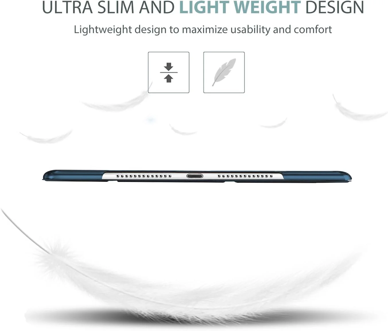 کاور هوشمند ProCase برای آیپد ایر نسخه 1، کاور محافظ باریک و سبک با پشت مات نیمه شفاف برای مدل Apple iPad Air 2013 (A1474 A1475 A1476) - سرمه ای کاور هوشمند ProCase برای آیپد ایر نسخه 1، کاور محافظ باریک و سبک با پشت مات نیمه شفاف برای مدل Apple iPad Air 2013 (A1474 A1475 A1476) - سرمه ای