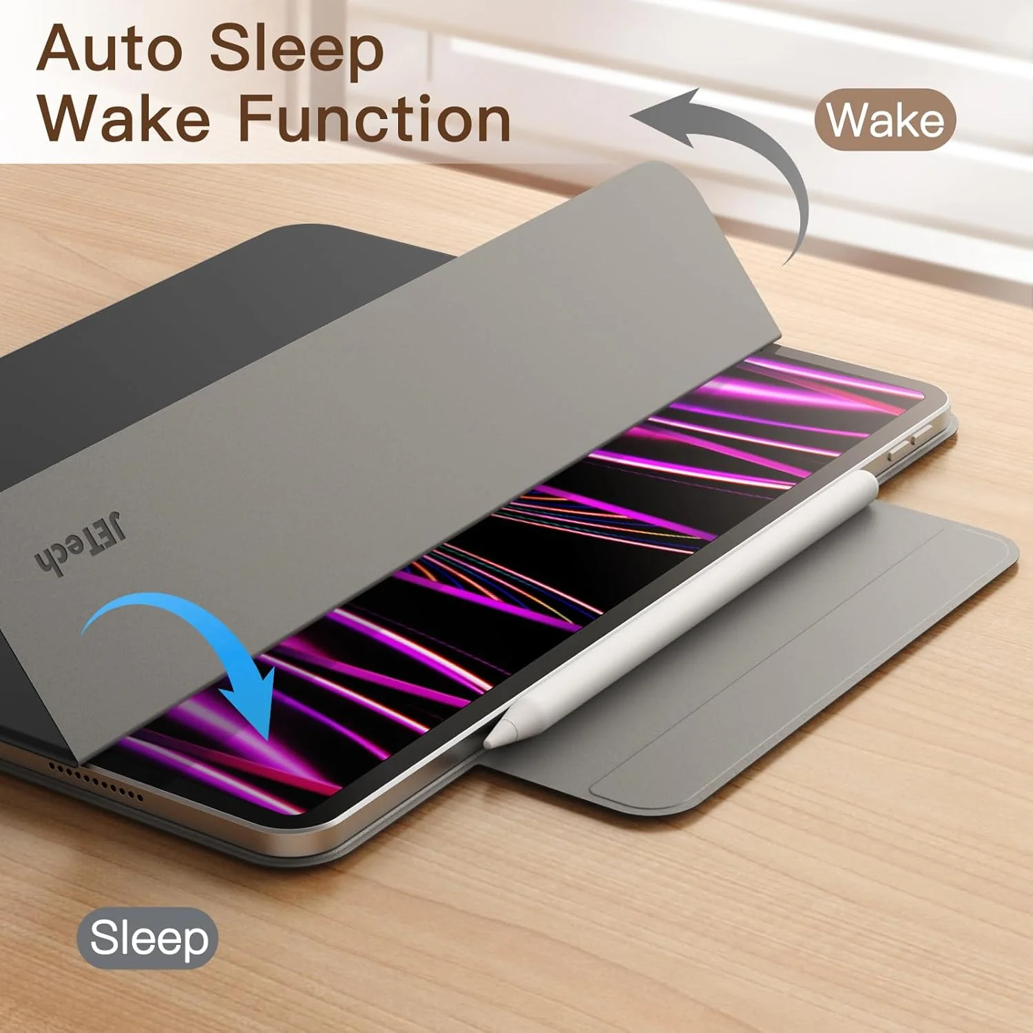 کاور مغناطیسی JETech برای آیپد پرو 11 اینچ (مدل 2022/2021/2020/2018) و آیپد ایر 5/4 (10.9 اینچ 2022/2020)، پشتیبانی از شارژ نسل دوم قلم، اتصال مغناطیسی (مشکی) کاور مغناطیسی JETech برای آیپد پرو 11 اینچ (مدل 2022/2021/2020/2018) و آیپد ایر 5/4 (10.9 اینچ 2022/2020)، پشتیبانی از شارژ نسل دوم قلم، اتصال مغناطیسی (مشکی)