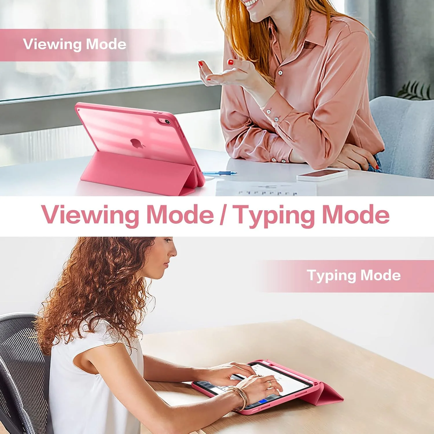 کیف محافظ آیپد (A16) نسل 11 اینچی 2025 و آیپد نسل 10 اینچی 10.9 اینچی 2022 ونلاتی، با جای قلم، کاور محافظ سه تایی، حالت خواب/بیدار خودکار، صورتی هندوانه ای کیف محافظ آیپد (A16) نسل 11 اینچی 2025 و آیپد نسل 10 اینچی 10.9 اینچی 2022 ونلاتی، با جای قلم، کاور محافظ سه تایی، حالت خواب/بیدار خودکار، صورتی هندوانه ای