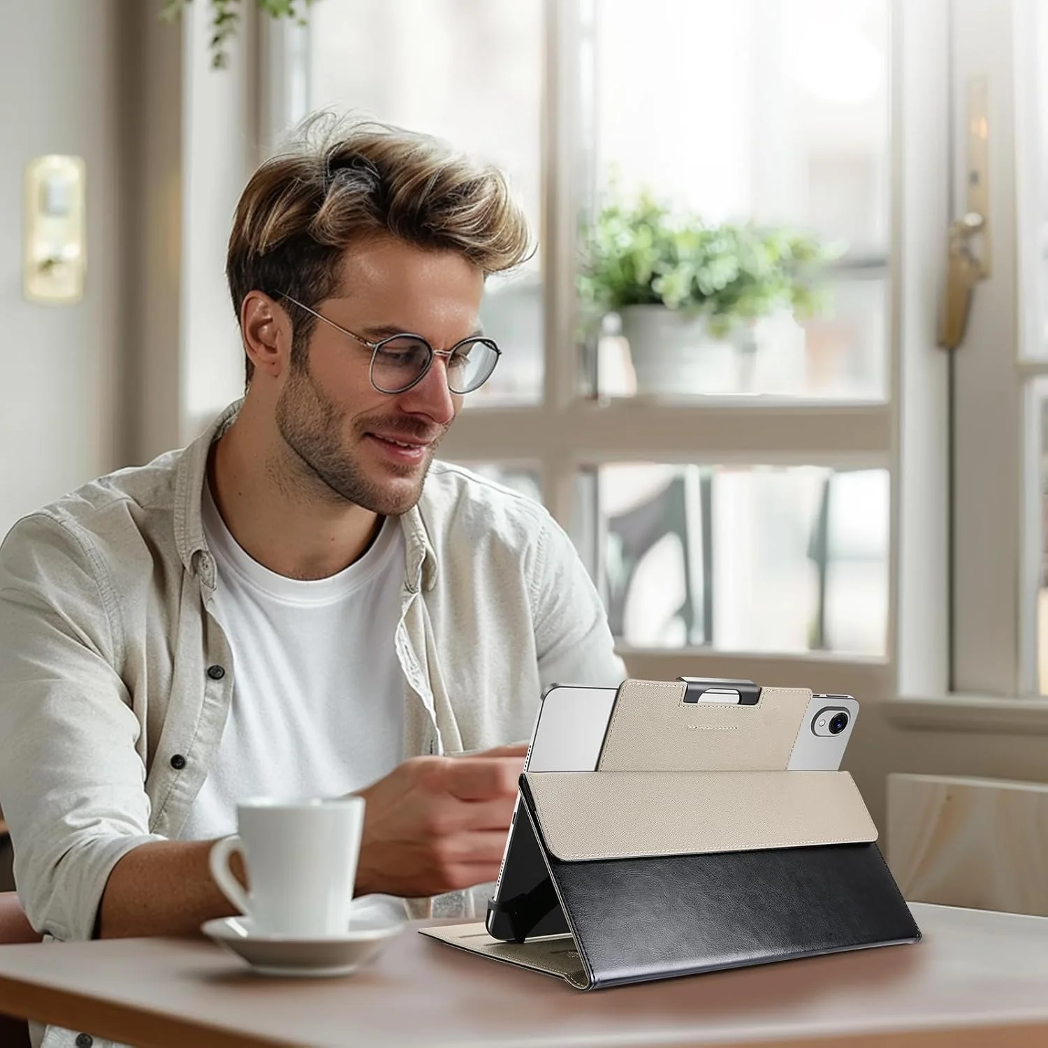 کیف تبلت یونیورسال ProCase سایز 9 تا 11 اینچ، جلد چرمی PU با کیفیت عالی، کاور محافظ با زوایای دید چندگانه و نگهدارنده قلم برای تبلت های 9 تا 11 اینچی - مشکی کیف تبلت یونیورسال ProCase سایز 9 تا 11 اینچ، جلد چرمی PU با کیفیت عالی، کاور محافظ با زوایای دید چندگانه و نگهدارنده قلم برای تبلت های 9 تا 11 اینچی - مشکی