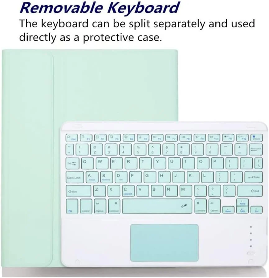 کیبورد لمسی CHAINORA برای آیپد نسل 10 سال 2022 و نسل 11 (A16، 2025)، کاور باریک با نور پس زمینه 7 رنگ و کیبورد بلوتوث جداشدنی با نگهدارنده مداد کیبورد لمسی CHAINORA برای آیپد نسل 10 سال 2022 و نسل 11 (A16، 2025)، کاور باریک با نور پس زمینه 7 رنگ و کیبورد بلوتوث جداشدنی با نگهدارنده مداد
