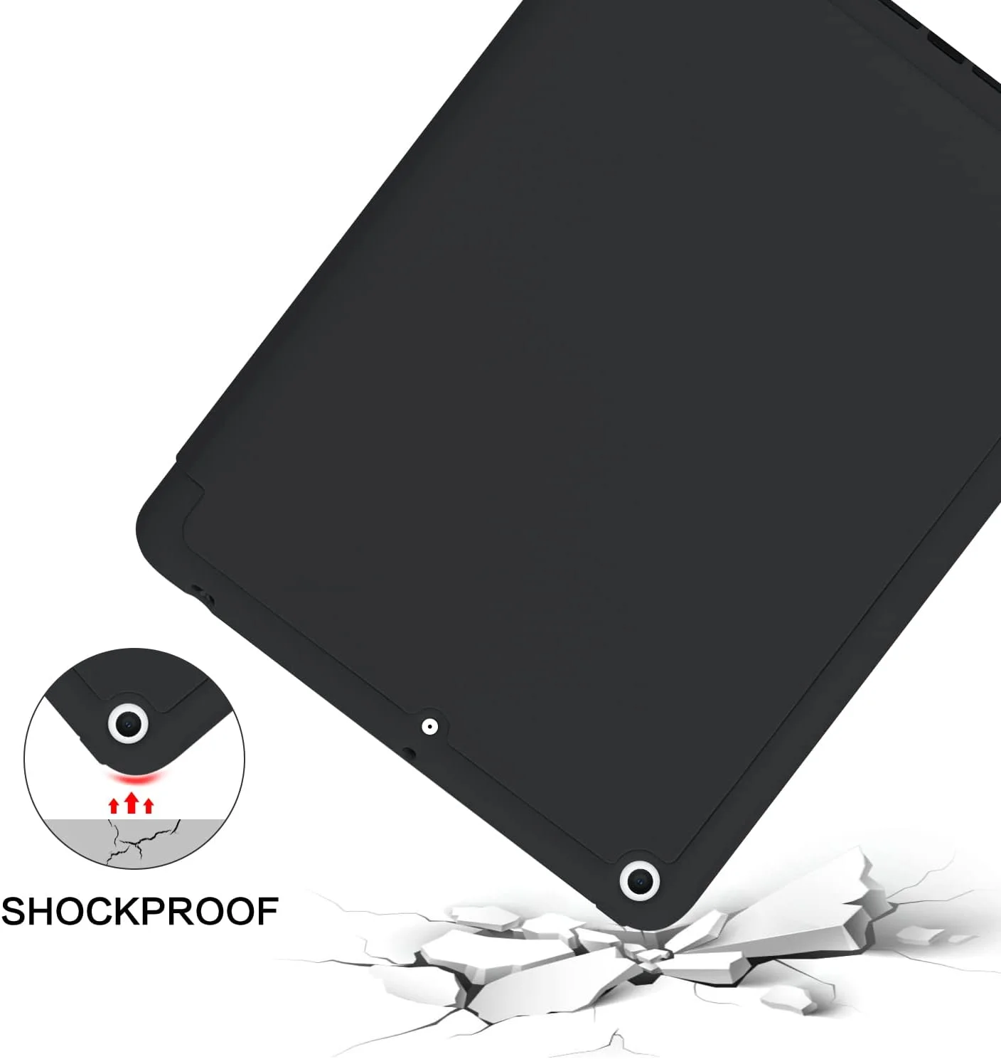 کیف آیپد نسل ششم BENTOBEN، کیف آیپد نسل پنجم با نگهدارنده قلم، کیف محافظ تبلت تاشو با قابلیت بیدار/خواب خودکار هوشمند، مناسب برای اپل آیپد 9.7 اینچی 2018/2017، مشکی کیف آیپد نسل ششم BENTOBEN، کیف آیپد نسل پنجم با نگهدارنده قلم، کیف محافظ تبلت تاشو با قابلیت بیدار/خواب خودکار هوشمند، مناسب برای اپل آیپد 9.7 اینچی 2018/2017، مشکی