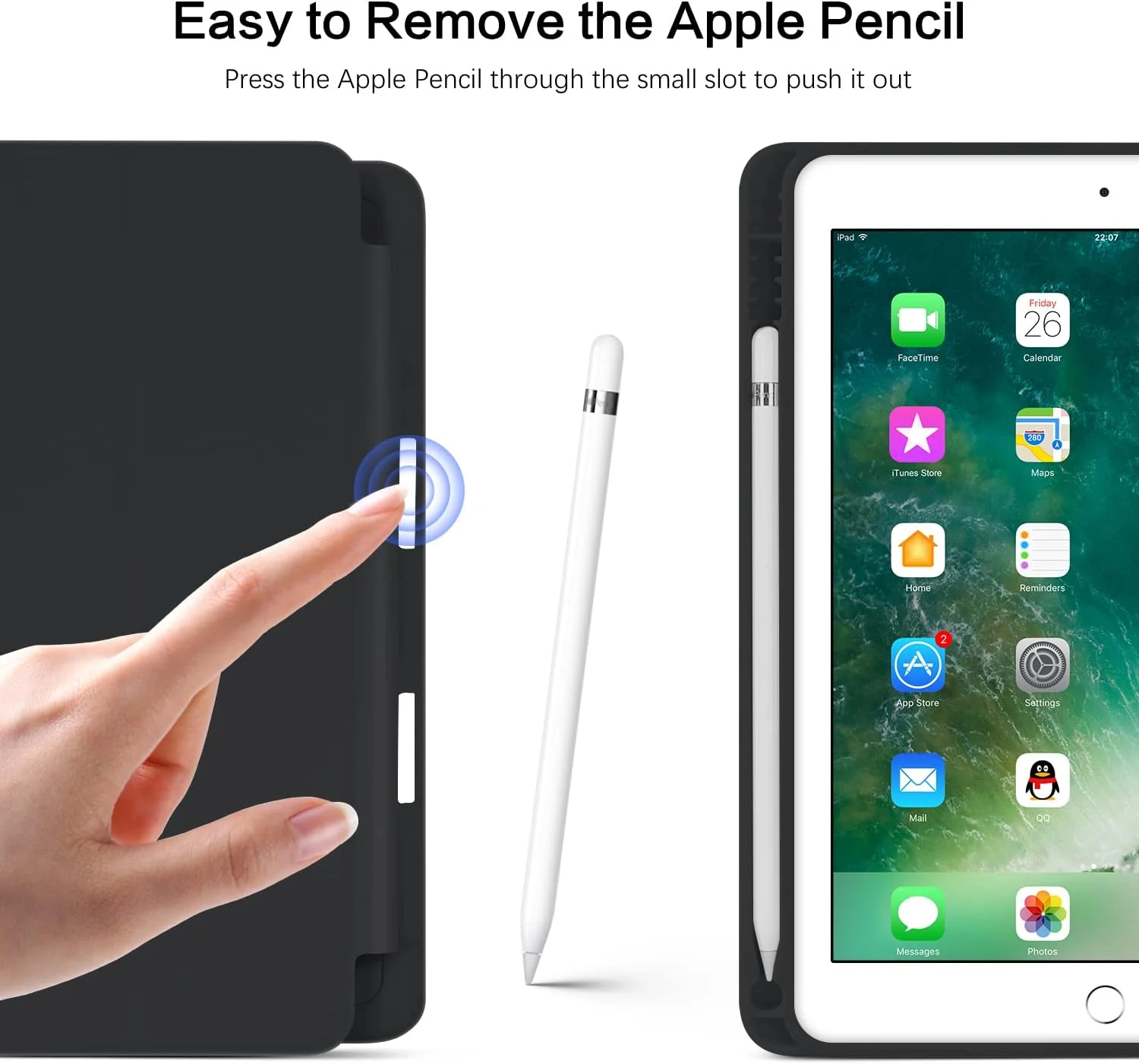 کیف آیپد نسل ششم BENTOBEN، کیف آیپد نسل پنجم با نگهدارنده قلم، کیف محافظ تبلت تاشو با قابلیت بیدار/خواب خودکار هوشمند، مناسب برای اپل آیپد 9.7 اینچی 2018/2017، مشکی کیف آیپد نسل ششم BENTOBEN، کیف آیپد نسل پنجم با نگهدارنده قلم، کیف محافظ تبلت تاشو با قابلیت بیدار/خواب خودکار هوشمند، مناسب برای اپل آیپد 9.7 اینچی 2018/2017، مشکی