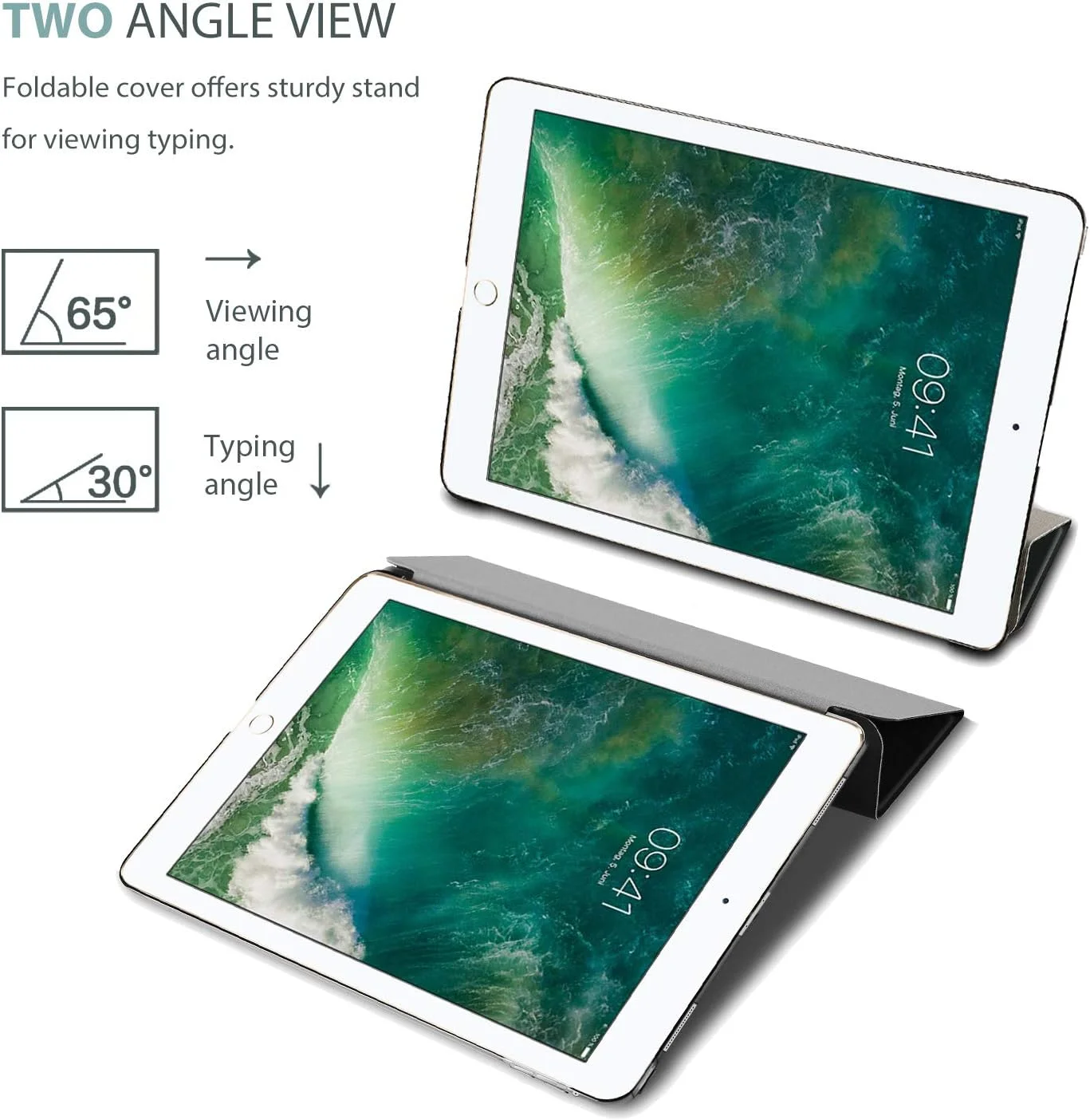 ProCase iPad Pro 12.9 2017/2015 Case (Old Model, 1st & 2nd Gen), Ultra Slim Lightweight Stand Smart Case Shell with Translucent Frosted Back Cover for Apple iPad Pro 12.9 Inch -Black ProCase iPad Pro 12.9 2017/2015 Case (Old Model, 1st & 2nd Gen), Ultra Slim Lightweight Stand Smart Case Shell with Translucent Frosted Back Cover for Apple iPad Pro 12.9 Inch -Black