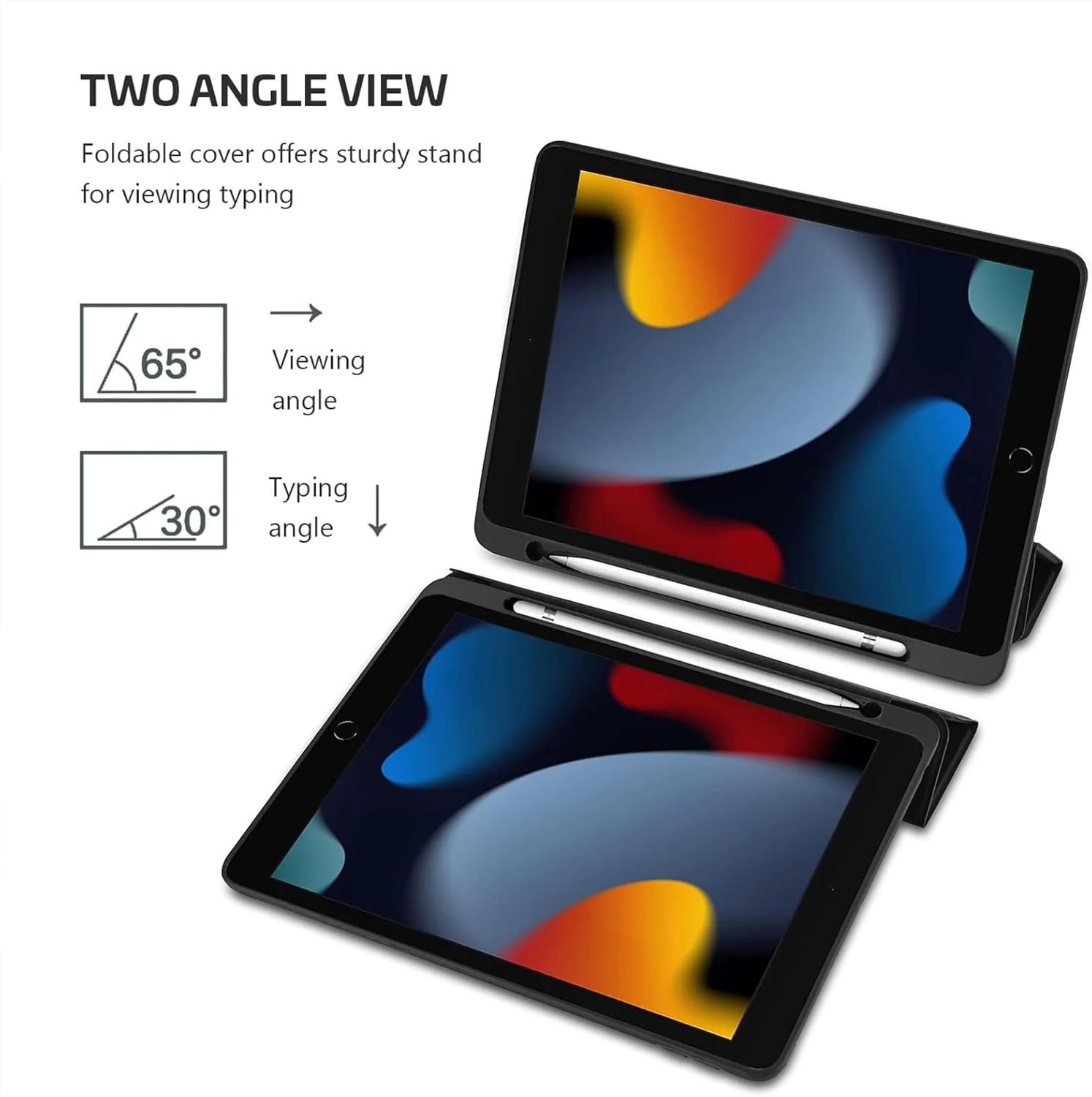 کاور محافظ آیپد پروکیس 10.2 اینچی نسل نهم 2021 / 10.2 اینچی نسل هشتم 2020 / نسل هفتم 2019 به همراه جای قلم، کاور پشتی TPU نرم و انعطاف پذیر، فوق العاده باریک، سبک وزن، محافظ برای آیپد 9/8/7 اپل - مشکی کاور محافظ آیپد پروکیس 10.2 اینچی نسل نهم 2021 / 10.2 اینچی نسل هشتم 2020 / نسل هفتم 2019 به همراه جای قلم، کاور پشتی TPU نرم و انعطاف پذیر، فوق العاده باریک، سبک وزن، محافظ برای آیپد 9/8/7 اپل - مشکی