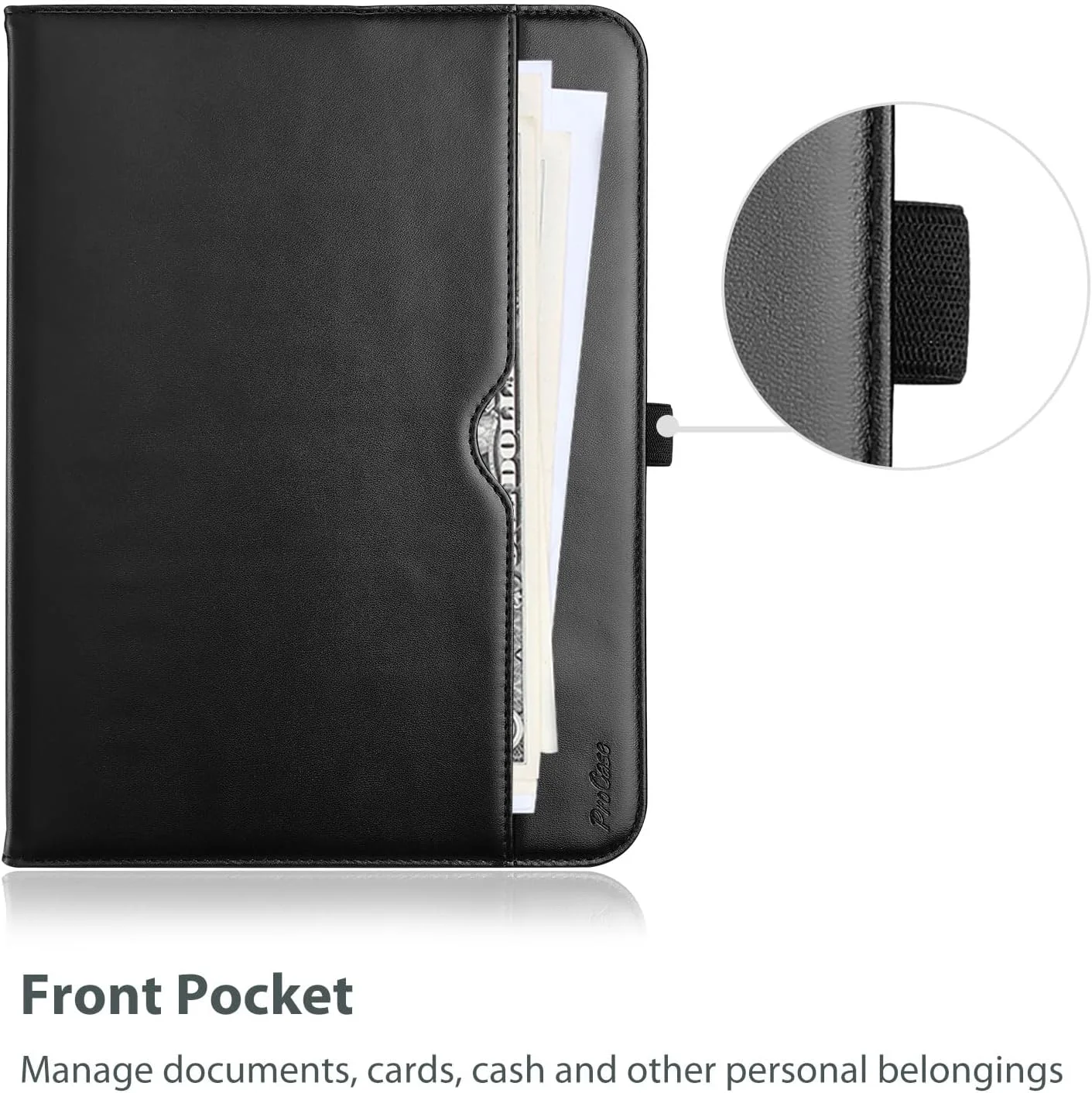 پروکیس برای آیپد نسل 11 مدل A16 با صفحه نمایش 11 اینچ (2025)/کاور آیپد نسل 10 با صفحه نمایش 10.9 اینچ (2022)، کاور چرمی PU آیپد 11/10، کاور استند تجاری هوشمند با بند دستی، جیب جلویی و حلقه قلم - مشکی پروکیس برای آیپد نسل 11 مدل A16 با صفحه نمایش 11 اینچ (2025)/کاور آیپد نسل 10 با صفحه نمایش 10.9 اینچ (2022)، کاور چرمی PU آیپد 11/10، کاور استند تجاری هوشمند با بند دستی، جیب جلویی و حلقه قلم - مشکی