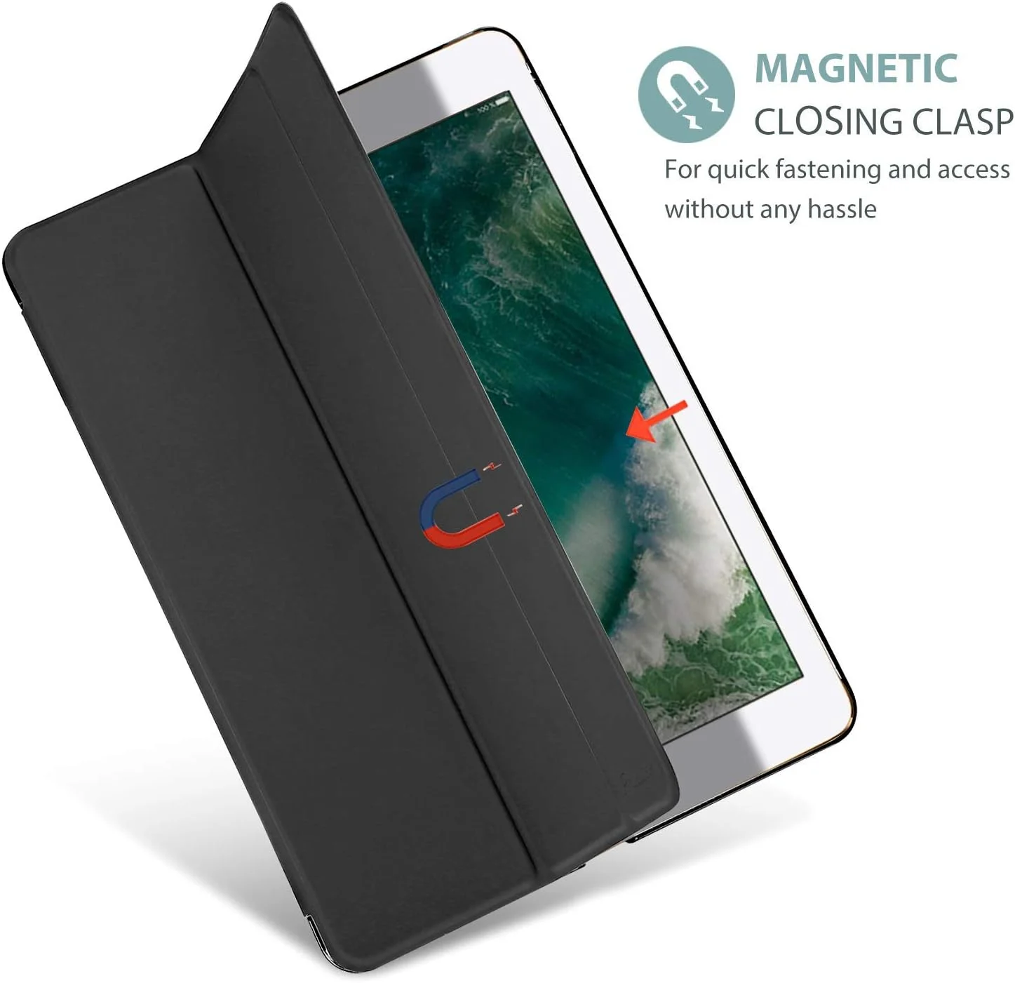 ProCase iPad Pro 12.9 2017/2015 Case (Old Model, 1st & 2nd Gen), Ultra Slim Lightweight Stand Smart Case Shell with Translucent Frosted Back Cover for Apple iPad Pro 12.9 Inch -Black ProCase iPad Pro 12.9 2017/2015 Case (Old Model, 1st & 2nd Gen), Ultra Slim Lightweight Stand Smart Case Shell with Translucent Frosted Back Cover for Apple iPad Pro 12.9 Inch -Black