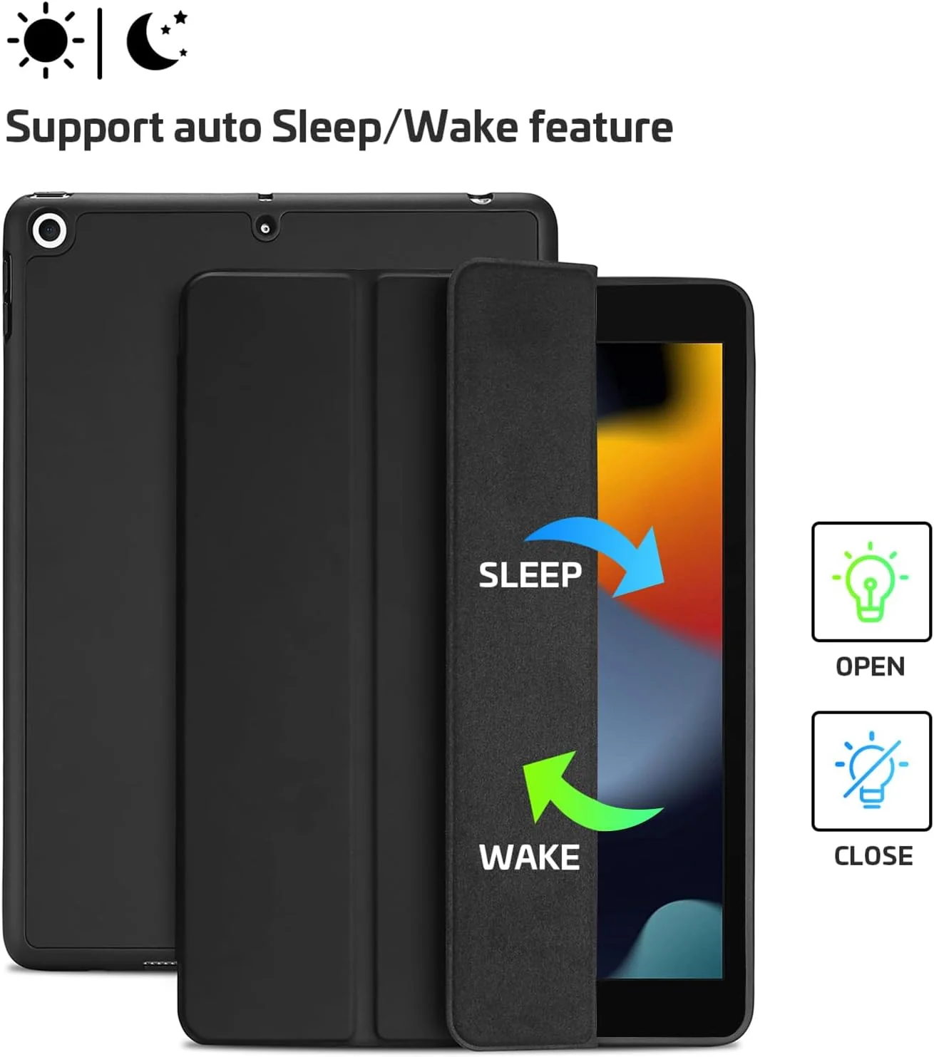 کاور محافظ آیپد پروکیس 10.2 اینچی نسل نهم 2021 / 10.2 اینچی نسل هشتم 2020 / نسل هفتم 2019 به همراه جای قلم، کاور پشتی TPU نرم و انعطاف پذیر، فوق العاده باریک، سبک وزن، محافظ برای آیپد 9/8/7 اپل - مشکی کاور محافظ آیپد پروکیس 10.2 اینچی نسل نهم 2021 / 10.2 اینچی نسل هشتم 2020 / نسل هفتم 2019 به همراه جای قلم، کاور پشتی TPU نرم و انعطاف پذیر، فوق العاده باریک، سبک وزن، محافظ برای آیپد 9/8/7 اپل - مشکی