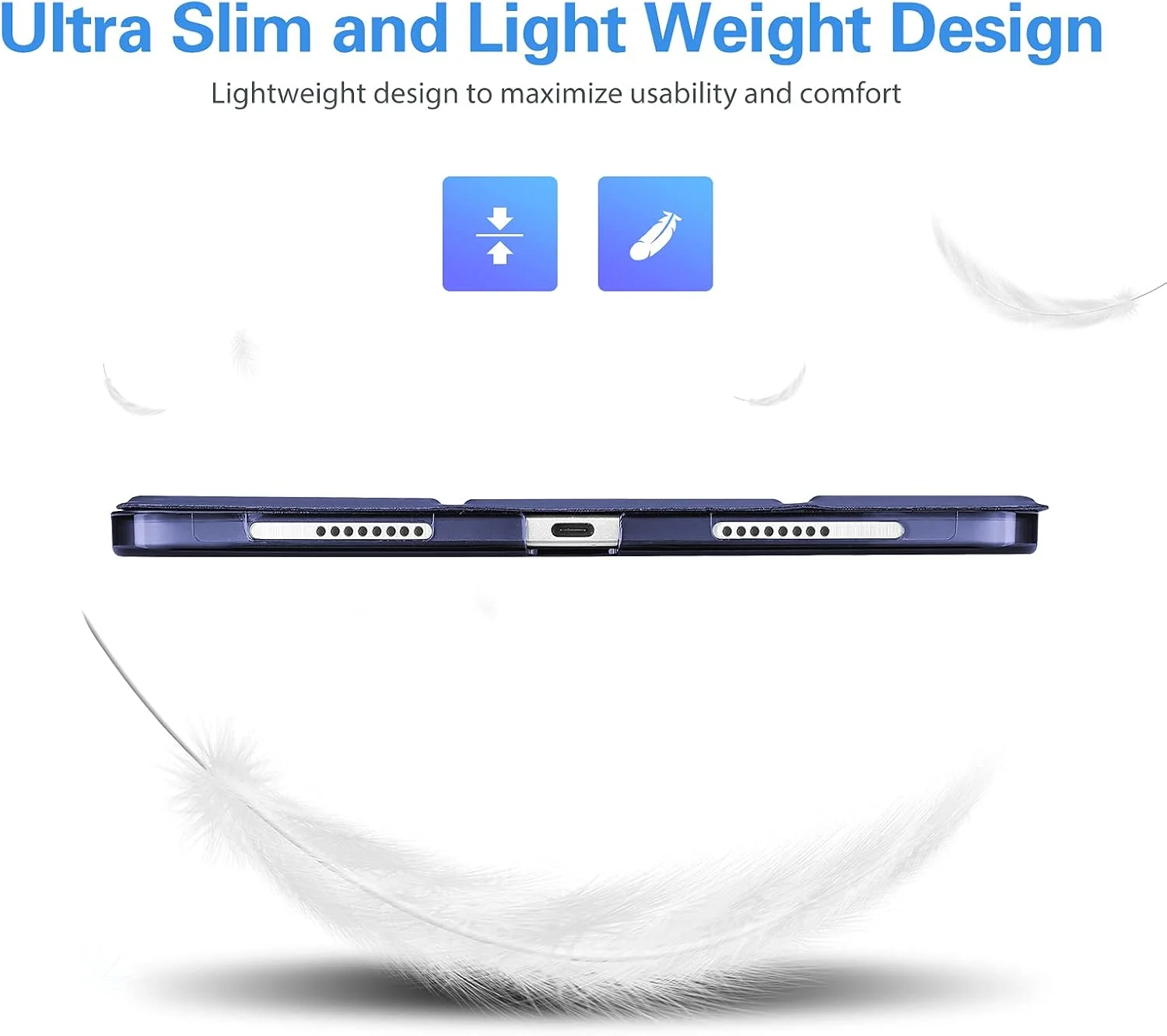 کاور باریک و هوشمند ProCase برای آیپد پرو 11 اینچ مدل های 2022/2021/2020/2018 با قاب پشتی سخت و استند - سرمه ای کاور باریک و هوشمند ProCase برای آیپد پرو 11 اینچ مدل های 2022/2021/2020/2018 با قاب پشتی سخت و استند - سرمه ای