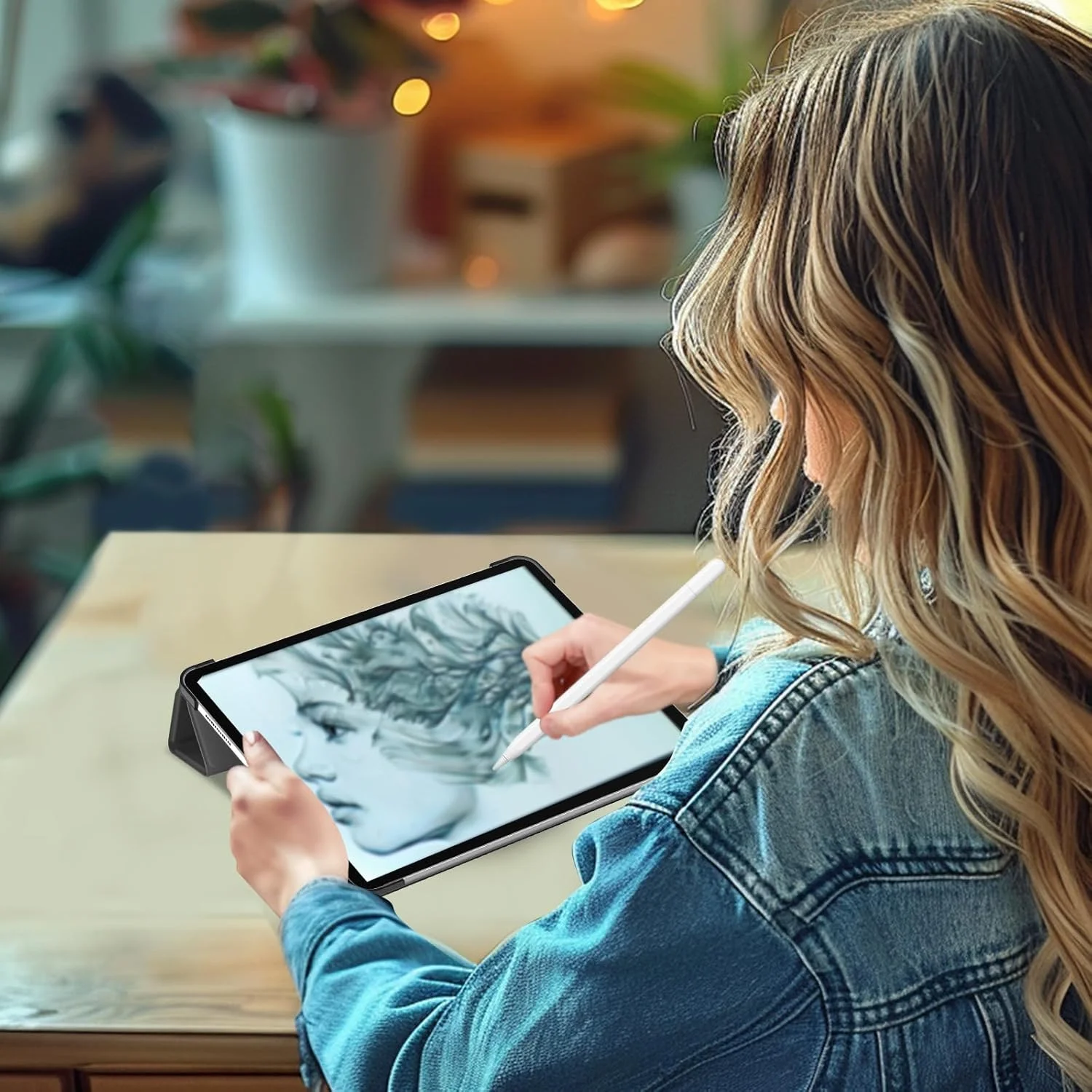 کاور هوشمند ProCase برای آیپد پرو 11 اینچ 2024 M4 (مدل: A2836/A2837/A3006)، کاور محافظ تبلت باریک و تاشو با پشت سخت برای نسل پنجم آیپد پرو 11 اینچ 2024 - مشکی کاور هوشمند ProCase برای آیپد پرو 11 اینچ 2024 M4 (مدل: A2836/A2837/A3006)، کاور محافظ تبلت باریک و تاشو با پشت سخت برای نسل پنجم آیپد پرو 11 اینچ 2024 - مشکی