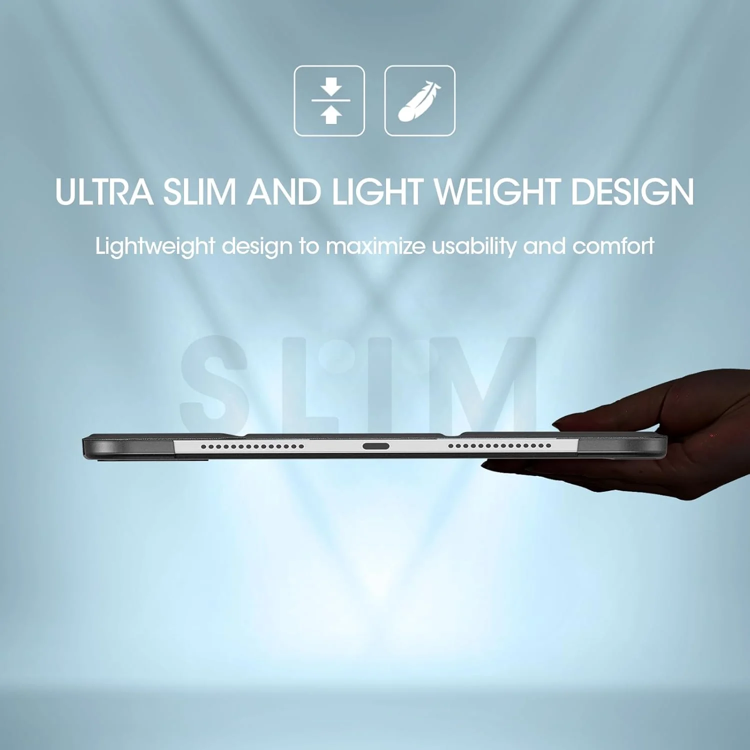 کاور هوشمند ProCase برای آیپد پرو 11 اینچ 2024 M4 (مدل: A2836/A2837/A3006)، کاور محافظ تبلت باریک و تاشو با پشت سخت برای نسل پنجم آیپد پرو 11 اینچ 2024 - مشکی کاور هوشمند ProCase برای آیپد پرو 11 اینچ 2024 M4 (مدل: A2836/A2837/A3006)، کاور محافظ تبلت باریک و تاشو با پشت سخت برای نسل پنجم آیپد پرو 11 اینچ 2024 - مشکی