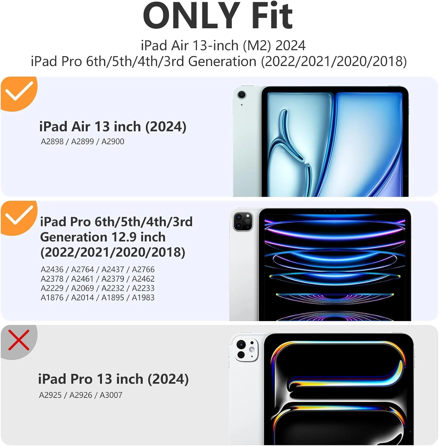 کاور مستن برای آیپد ایر ۱۳ اینچ M2 سال ۲۰۲۴ با جای قلم، سازگار با آیپد پرو ۱۲.۹ اینچ نسل ششم/پنجم/چهارم/سوم سال ۲۰۲۲/۲۰۲۱/۲۰۲۰/۲۰۱۸، بیدار/خواب خودکار، قاب پشتی شفاف باریک، آبی آسمانی کاور مستن برای آیپد ایر ۱۳ اینچ M2 سال ۲۰۲۴ با جای قلم، سازگار با آیپد پرو ۱۲.۹ اینچ نسل ششم/پنجم/چهارم/سوم سال ۲۰۲۲/۲۰۲۱/۲۰۲۰/۲۰۱۸، بیدار/خواب خودکار، قاب پشتی شفاف باریک، آبی آسمانی