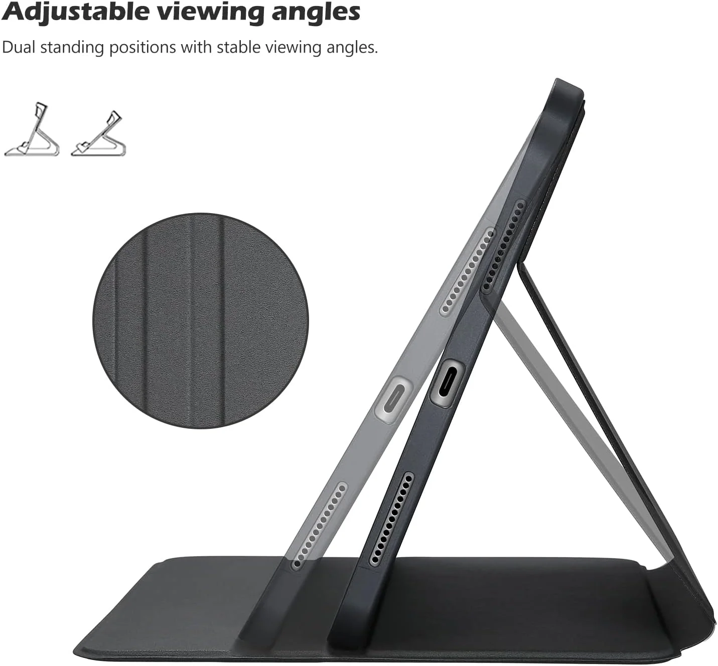 کیف هوشمند ProCase برای آیپد (A16) نسل 11 سال 2025/2022 و آیپد نسل 10 با جای قلم، کاور محافظ باریک و تاشو برای آیپد 11 اینچ 2025 و 10.9 اینچ 2022 - مشکی کیف هوشمند ProCase برای آیپد (A16) نسل 11 سال 2025/2022 و آیپد نسل 10 با جای قلم، کاور محافظ باریک و تاشو برای آیپد 11 اینچ 2025 و 10.9 اینچ 2022 - مشکی