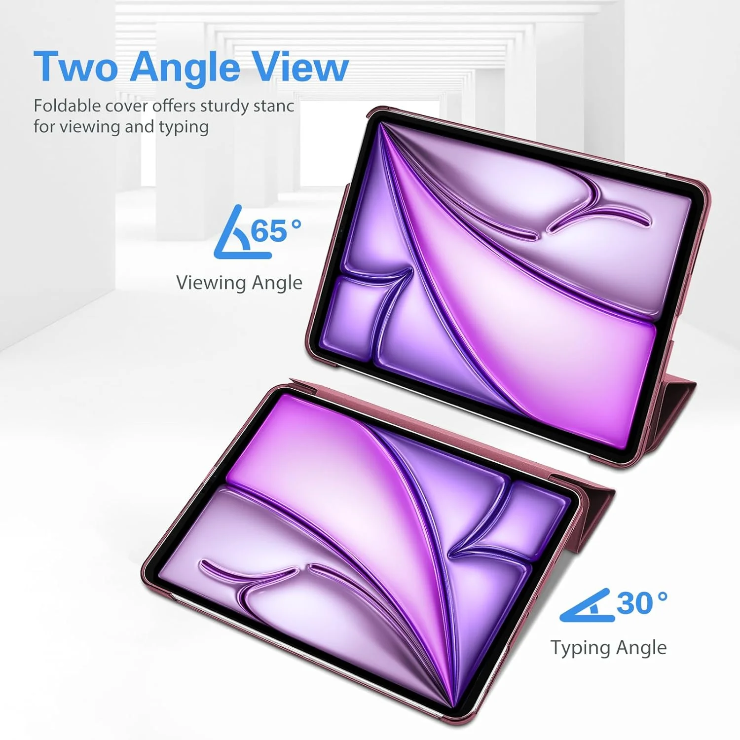 کاور هوشمند ProCase برای آیپد ایر 13 (M3) 2025/ (M2) 2024/ آیپد پرو 12.9 اینچ نسل 6/5/4/3 سال 2022/2021/2020/2018، کاور باریک و سخت با قابلیت استند - رنگ شرابی کاور هوشمند ProCase برای آیپد ایر 13 (M3) 2025/ (M2) 2024/ آیپد پرو 12.9 اینچ نسل 6/5/4/3 سال 2022/2021/2020/2018، کاور باریک و سخت با قابلیت استند - رنگ شرابی