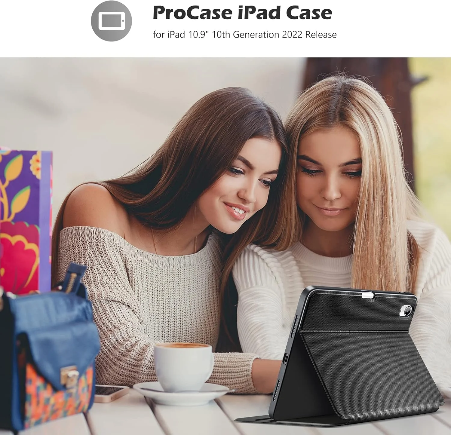 کیف هوشمند ProCase برای آیپد (A16) نسل 11 سال 2025/2022 و آیپد نسل 10 با جای قلم، کاور محافظ باریک و تاشو برای آیپد 11 اینچ 2025 و 10.9 اینچ 2022 - مشکی کیف هوشمند ProCase برای آیپد (A16) نسل 11 سال 2025/2022 و آیپد نسل 10 با جای قلم، کاور محافظ باریک و تاشو برای آیپد 11 اینچ 2025 و 10.9 اینچ 2022 - مشکی