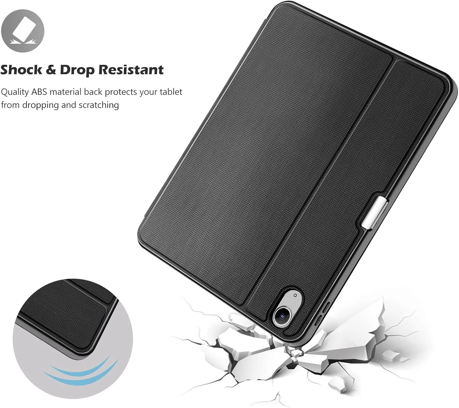 کیف هوشمند ProCase برای آیپد (A16) نسل 11 سال 2025/2022 و آیپد نسل 10 با جای قلم، کاور محافظ باریک و تاشو برای آیپد 11 اینچ 2025 و 10.9 اینچ 2022 - مشکی کیف هوشمند ProCase برای آیپد (A16) نسل 11 سال 2025/2022 و آیپد نسل 10 با جای قلم، کاور محافظ باریک و تاشو برای آیپد 11 اینچ 2025 و 10.9 اینچ 2022 - مشکی