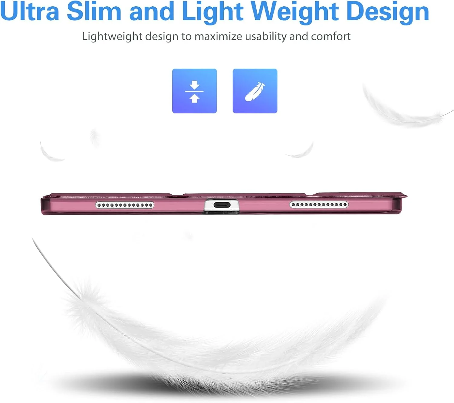 کاور هوشمند ProCase برای آیپد ایر 13 (M3) 2025/ (M2) 2024/ آیپد پرو 12.9 اینچ نسل 6/5/4/3 سال 2022/2021/2020/2018، کاور باریک و سخت با قابلیت استند - رنگ شرابی کاور هوشمند ProCase برای آیپد ایر 13 (M3) 2025/ (M2) 2024/ آیپد پرو 12.9 اینچ نسل 6/5/4/3 سال 2022/2021/2020/2018، کاور باریک و سخت با قابلیت استند - رنگ شرابی