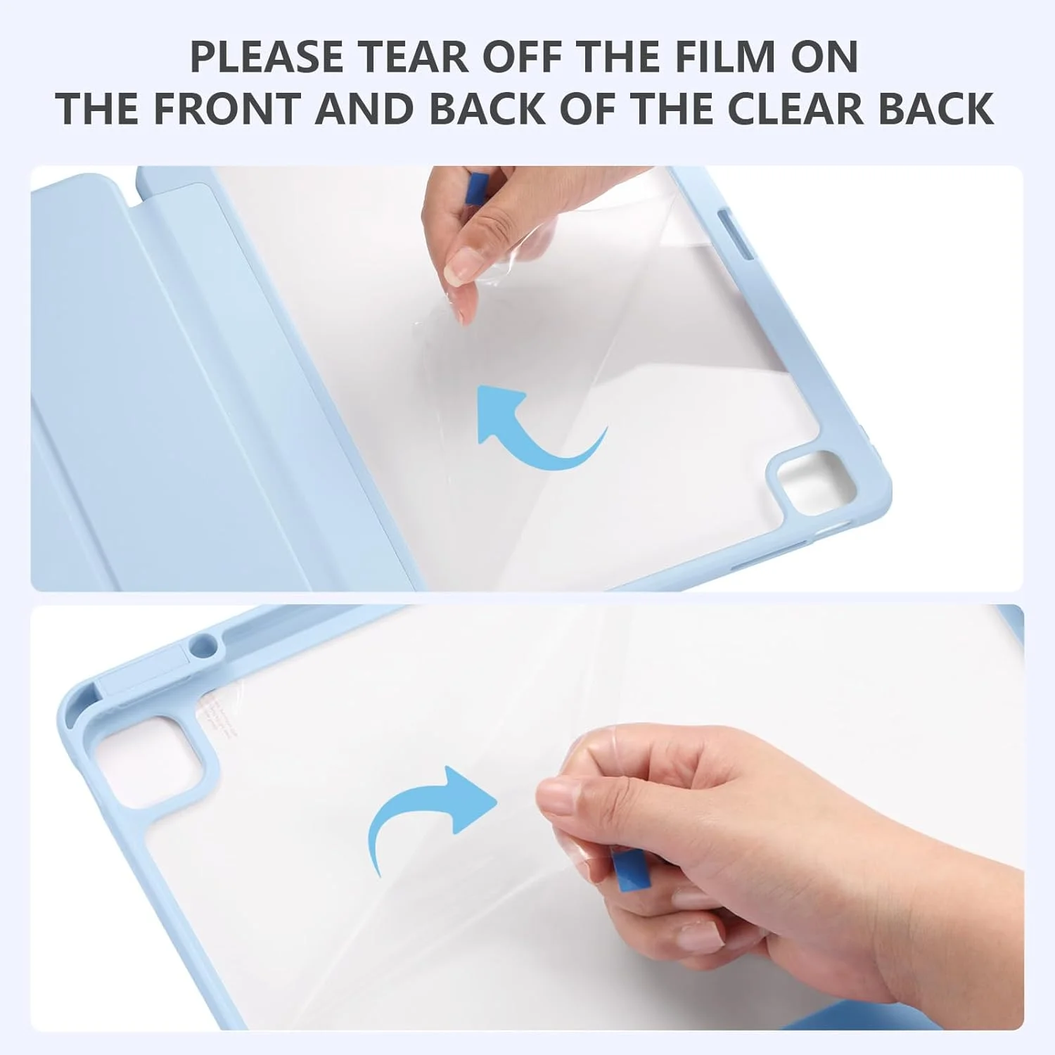 کاور مستن برای آیپد ایر ۱۳ اینچ M2 سال ۲۰۲۴ با جای قلم، سازگار با آیپد پرو ۱۲.۹ اینچ نسل ششم/پنجم/چهارم/سوم سال ۲۰۲۲/۲۰۲۱/۲۰۲۰/۲۰۱۸، بیدار/خواب خودکار، قاب پشتی شفاف باریک، آبی آسمانی کاور مستن برای آیپد ایر ۱۳ اینچ M2 سال ۲۰۲۴ با جای قلم، سازگار با آیپد پرو ۱۲.۹ اینچ نسل ششم/پنجم/چهارم/سوم سال ۲۰۲۲/۲۰۲۱/۲۰۲۰/۲۰۱۸، بیدار/خواب خودکار، قاب پشتی شفاف باریک، آبی آسمانی