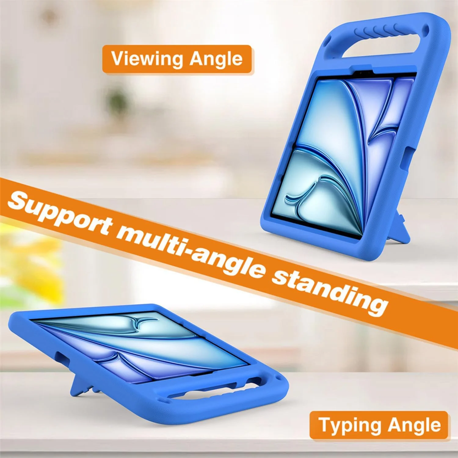کیف تبلت کودکانه Lukione سازگار با Apple iPad Air 13 اینچی M3 2025 (13 اینچ)، روکش سبک و مقاوم در برابر ضربه با دسته و پایه برای دختران، پسران و کودکان کیف تبلت کودکانه Lukione سازگار با Apple iPad Air 13 اینچی M3 2025 (13 اینچ)، روکش سبک و مقاوم در برابر ضربه با دسته و پایه برای دختران، پسران و کودکان