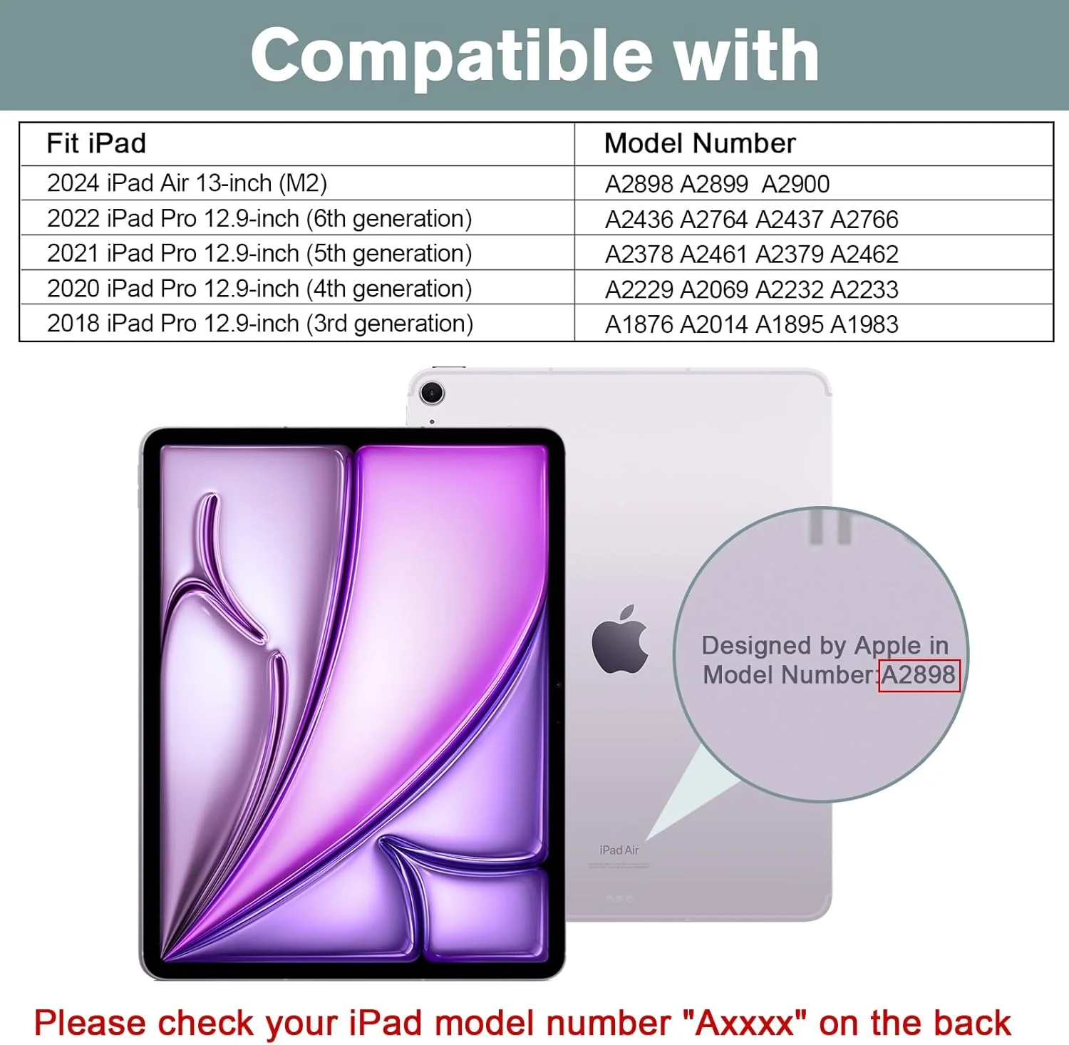 کیف هوشمند ProCase برای آیپد ایر 13 اینچی (M3) 2025/ (M2) 2024/ آیپد پرو 12.9 اینچی نسل ششم/پنجم/چهارم/سوم 2022/2021/2020/2018، کاور هوشمند باریک با پشت سخت - سرمه ای کیف هوشمند ProCase برای آیپد ایر 13 اینچی (M3) 2025/ (M2) 2024/ آیپد پرو 12.9 اینچی نسل ششم/پنجم/چهارم/سوم 2022/2021/2020/2018، کاور هوشمند باریک با پشت سخت - سرمه ای