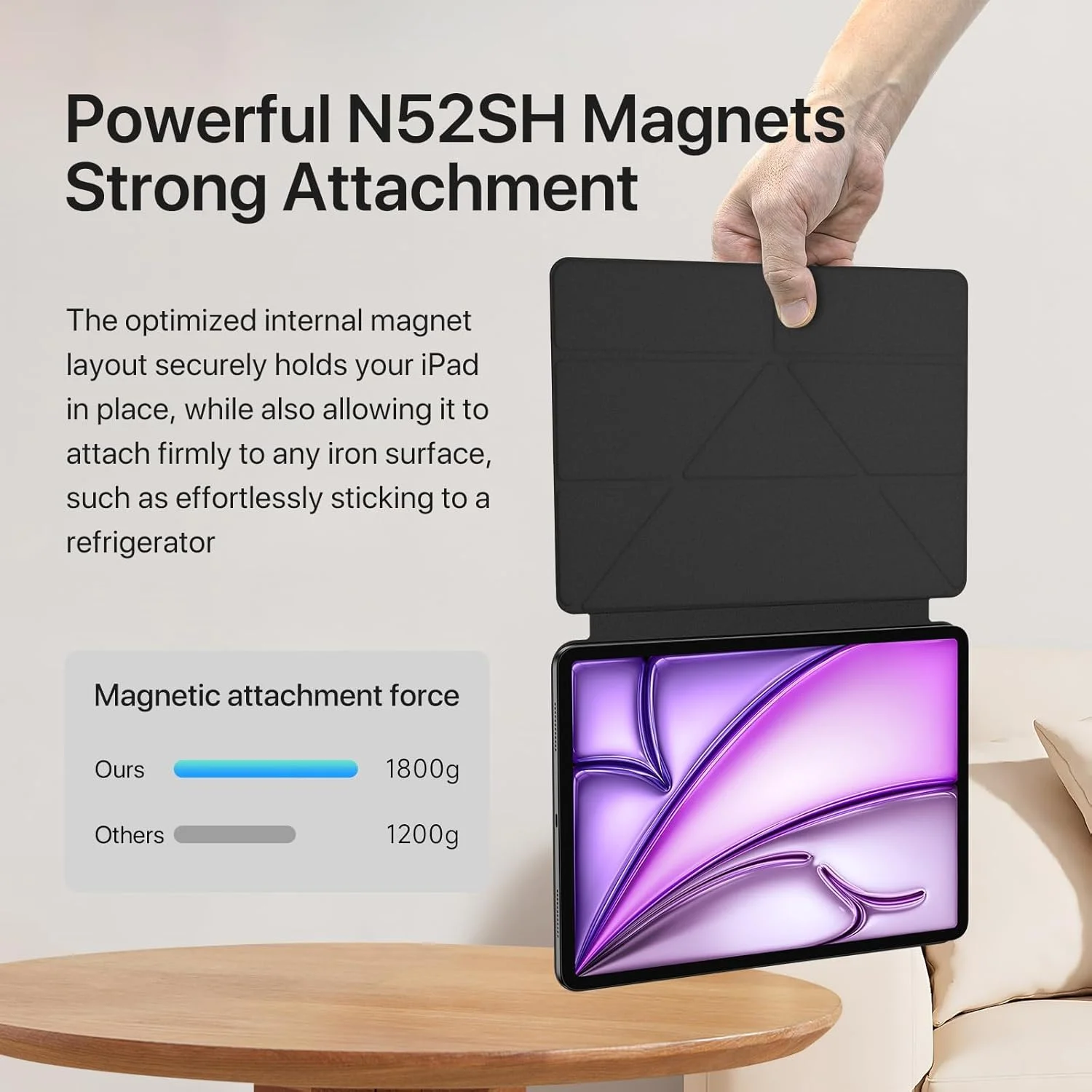 Case For iPad Air 11 Inch (M2, 2024), Azonee Magnetic Stand Case for iPad Air 6th/5th/4th Generation with Hidden Pencil Holder, Adjustable Angles, Durable Protection Case For iPad Air 11 Inch (M2, 2024), Azonee Magnetic Stand Case for iPad Air 6th/5th/4th Generation with Hidden Pencil Holder, Adjustable Angles, Durable Protection