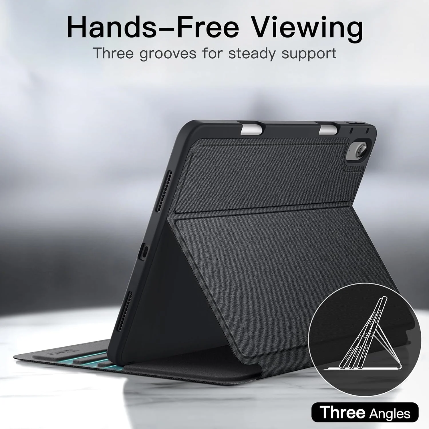 کاور JETech برای آیپد ایر 11 اینچی M3/M2 (2025/2024)، آیپد ایر 5/4 (2022/2020 نسل پنجم/چهارم 10.9 اینچی) با جای قلم، کاور محافظ تبلت باریک با قابلیت استند، زاویه دید چندگانه (مشکی) کاور JETech برای آیپد ایر 11 اینچی M3/M2 (2025/2024)، آیپد ایر 5/4 (2022/2020 نسل پنجم/چهارم 10.9 اینچی) با جای قلم، کاور محافظ تبلت باریک با قابلیت استند، زاویه دید چندگانه (مشکی)