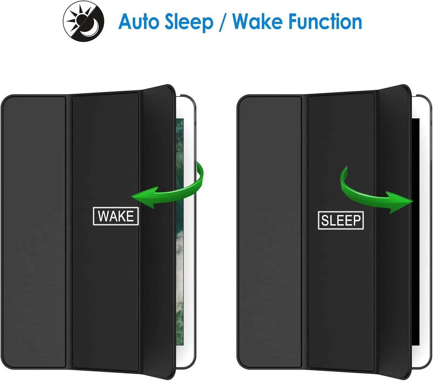 JETech Case for iPad (9.7-Inch, 2018/2017 Model, 6th/5th Generation), Smart Cover Auto Wake/Sleep (Black) JETech Case for iPad (9.7-Inch, 2018/2017 Model, 6th/5th Generation), Smart Cover Auto Wake/Sleep (Black)